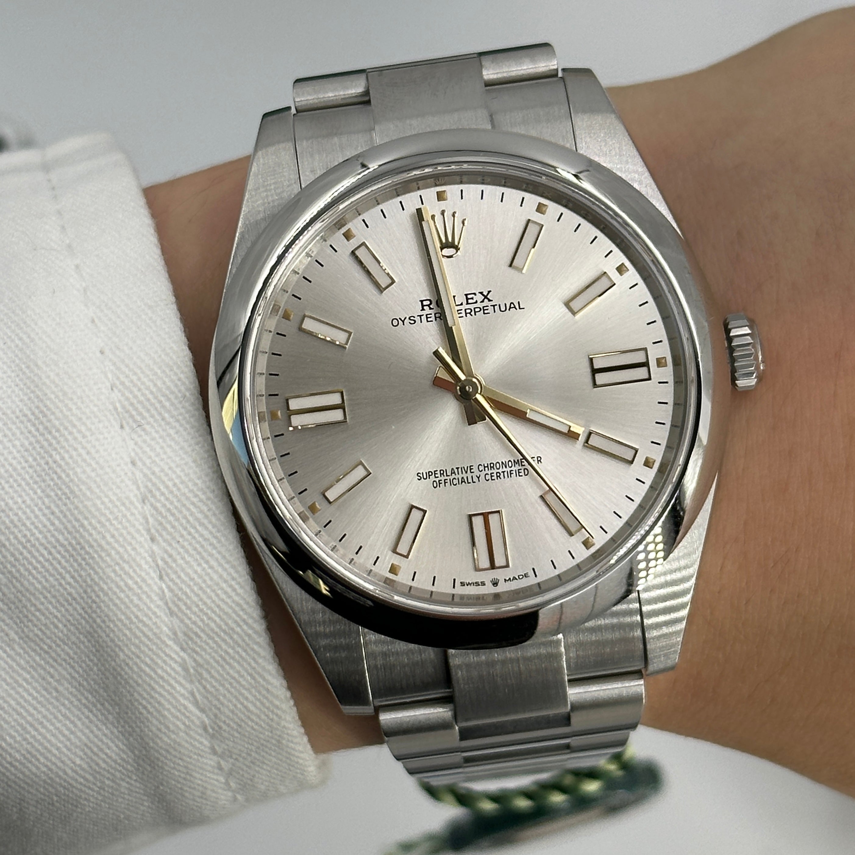 Rolex Oyster Perpetual 41 124300 Silver 2025
