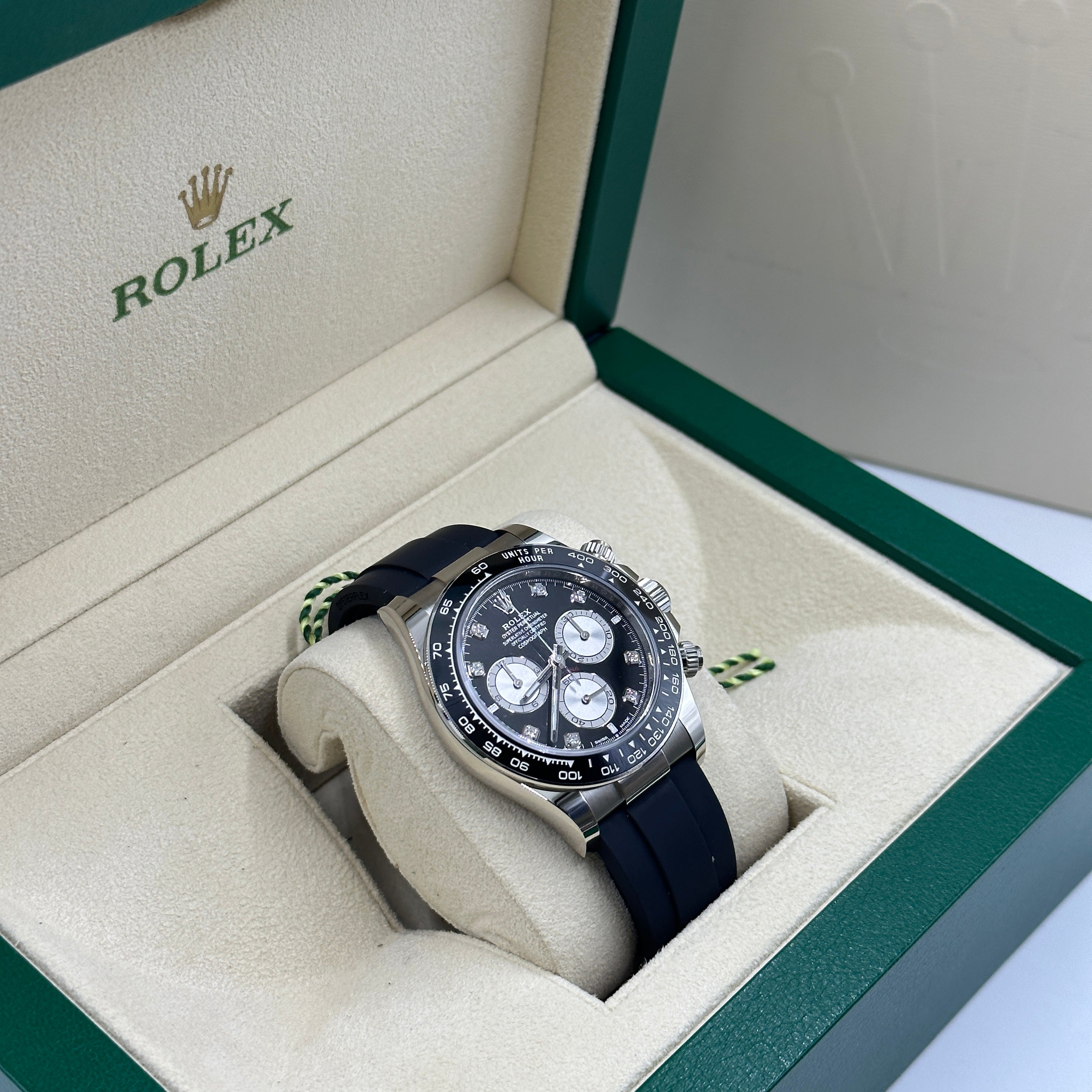Rolex Cosmograph Daytona 126519 Bright black and steel set with diamonds