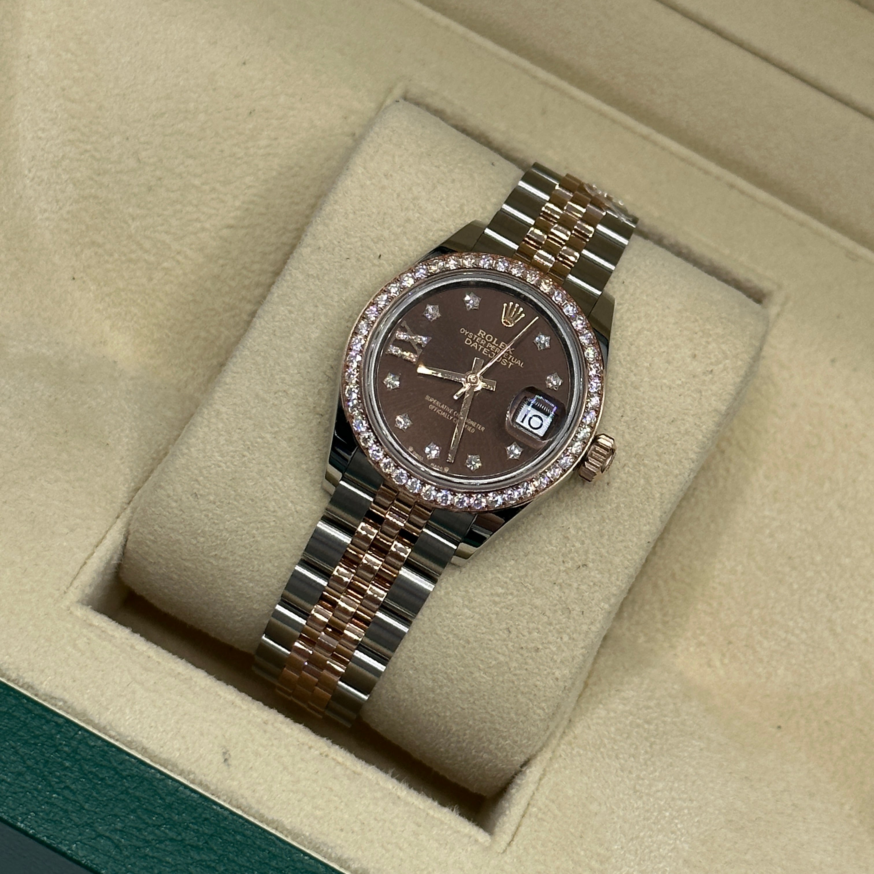 Rolex Lady-Datejust 279381RBR choc star diamonds oys