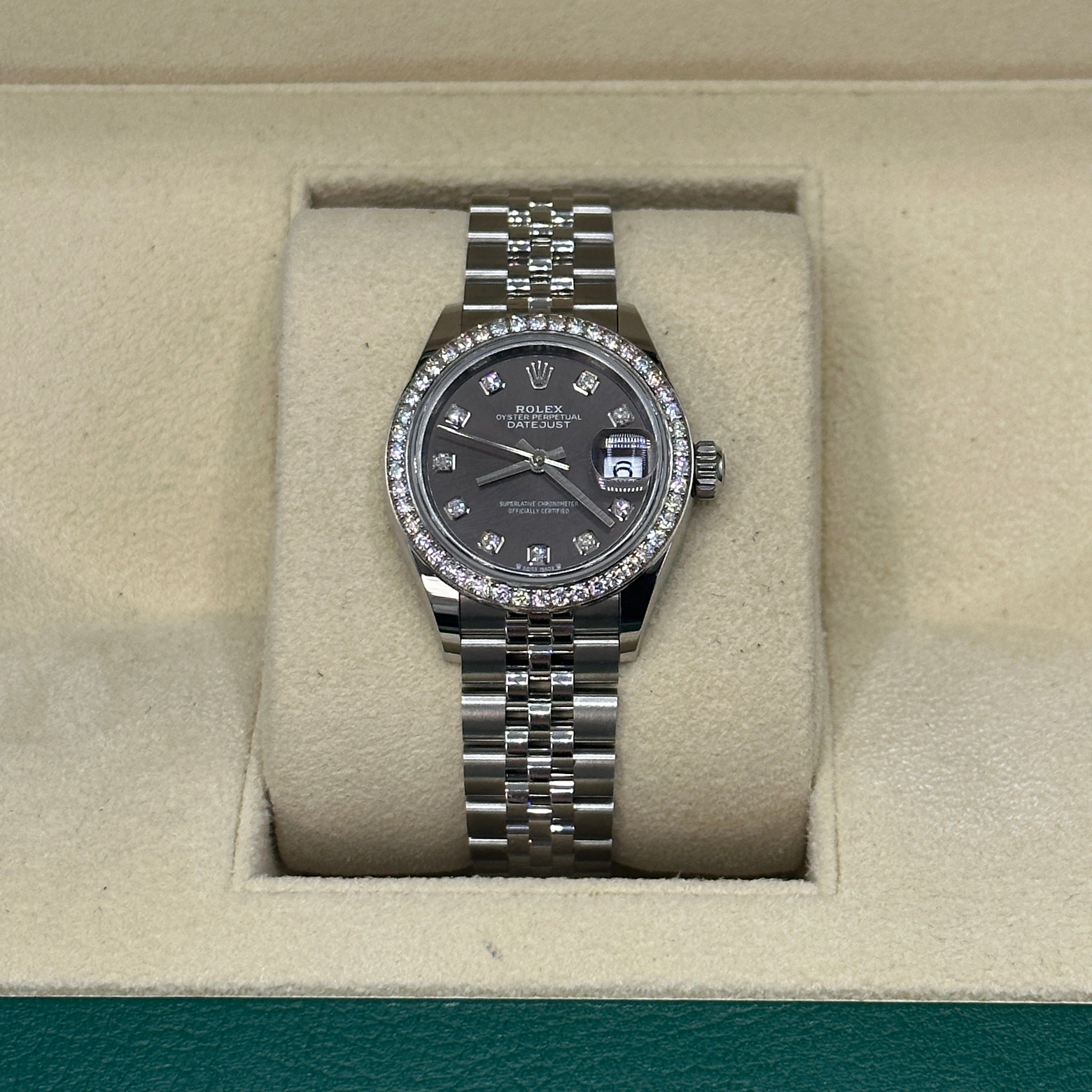 Rolex Lady-Datejust 28 m279384RBR-0017 Grey Diamonds jub 2025