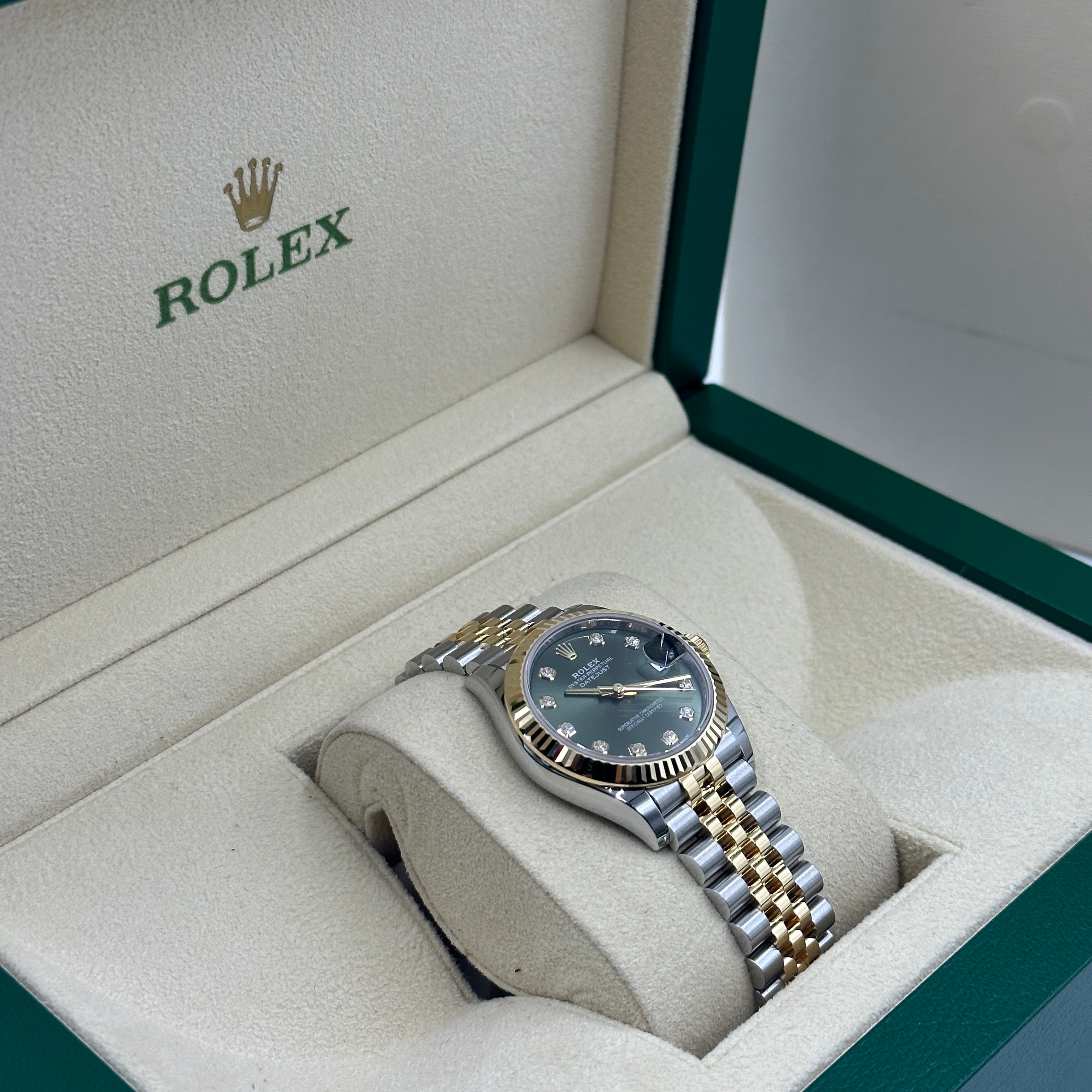 Rolex Datejust 31 278273G Green Jubilee 2025