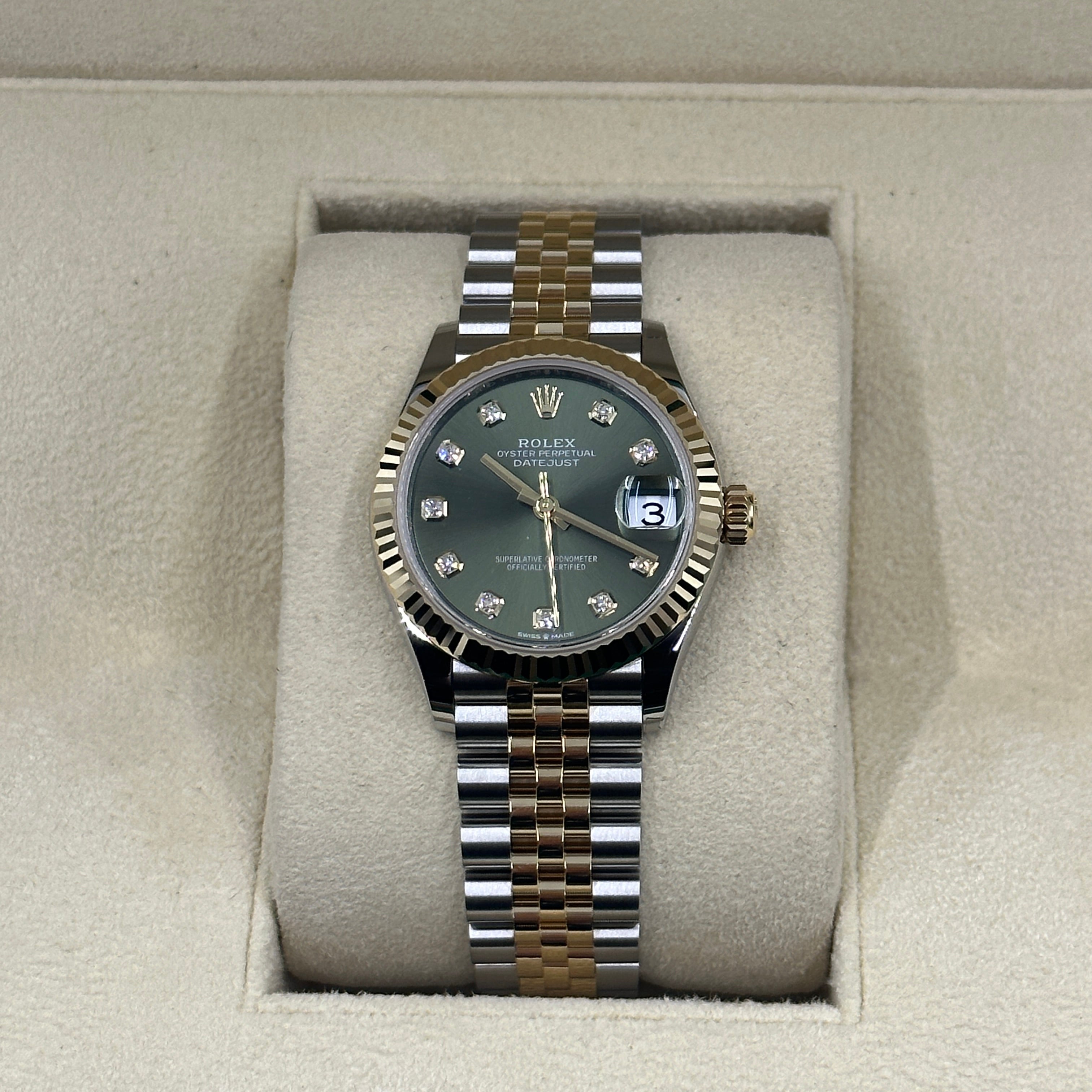 Rolex Datejust 31 278273G Green Jubilee 2025