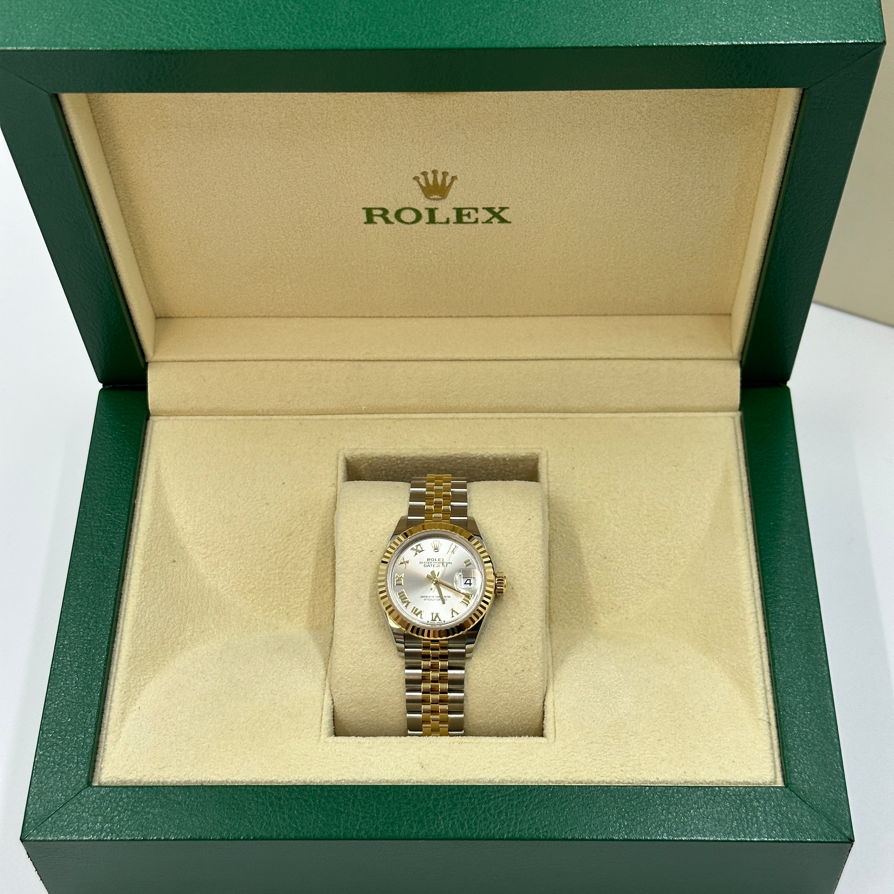 Rolex Lady-Datejust 28 279173 SILVER ROMAN JUB