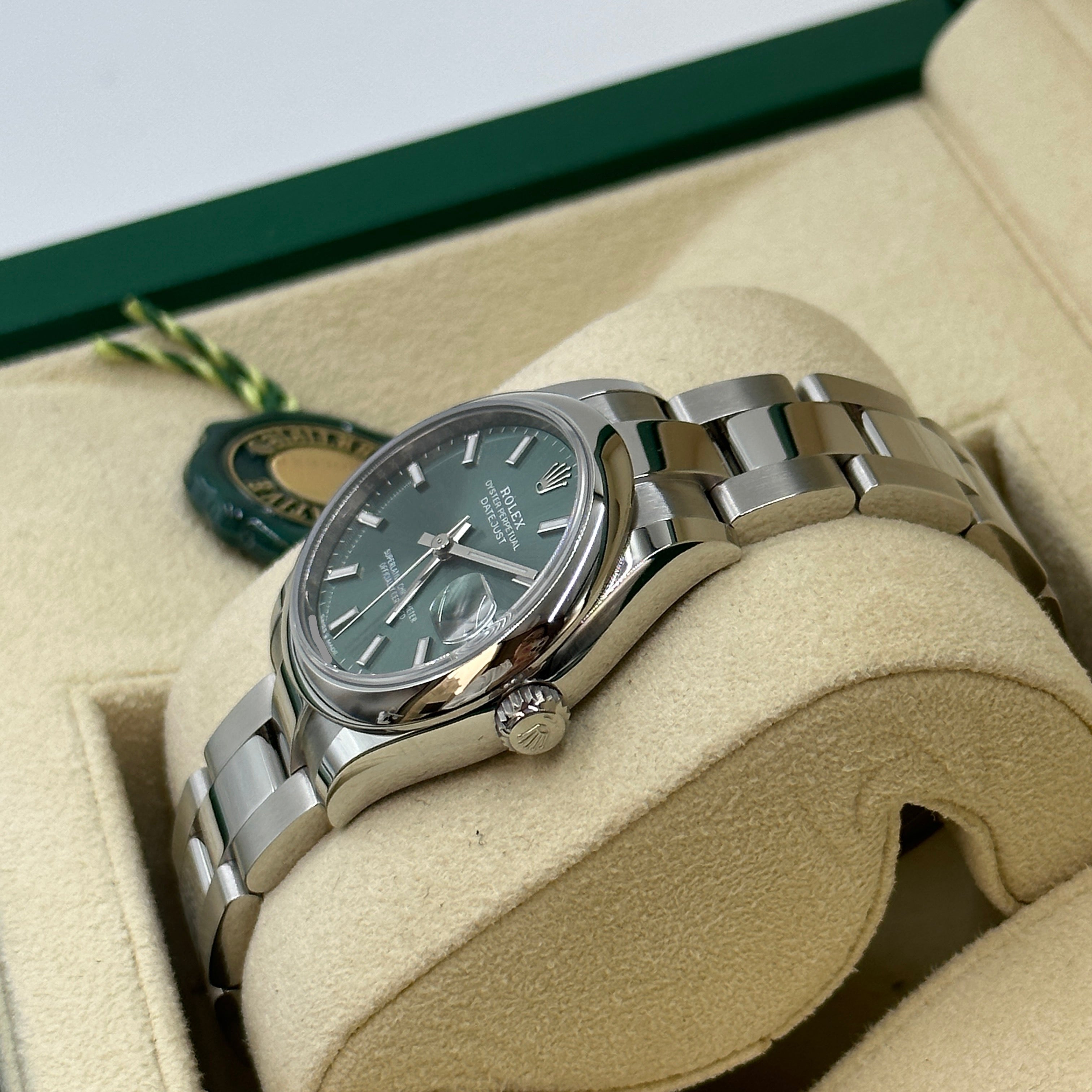 Rolex Datejust 31 278240 GREEN INDEX OYS