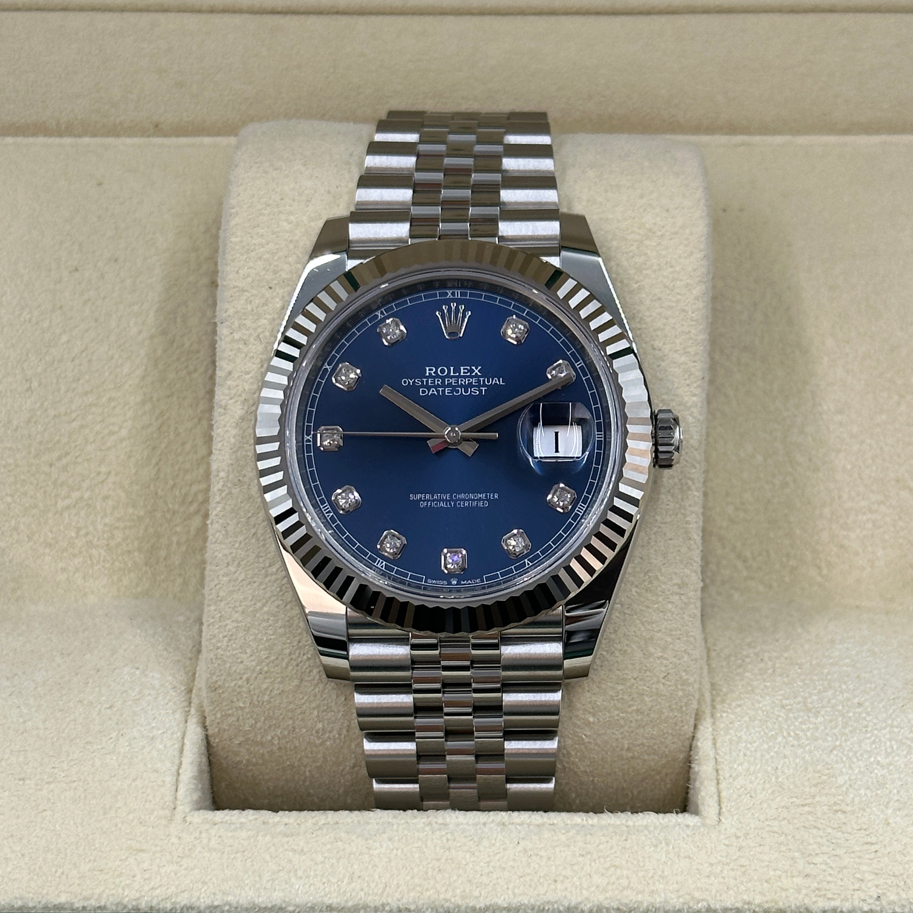 Rolex Datejust 41 126334G Blue Jubilee 2025 – EW Watches