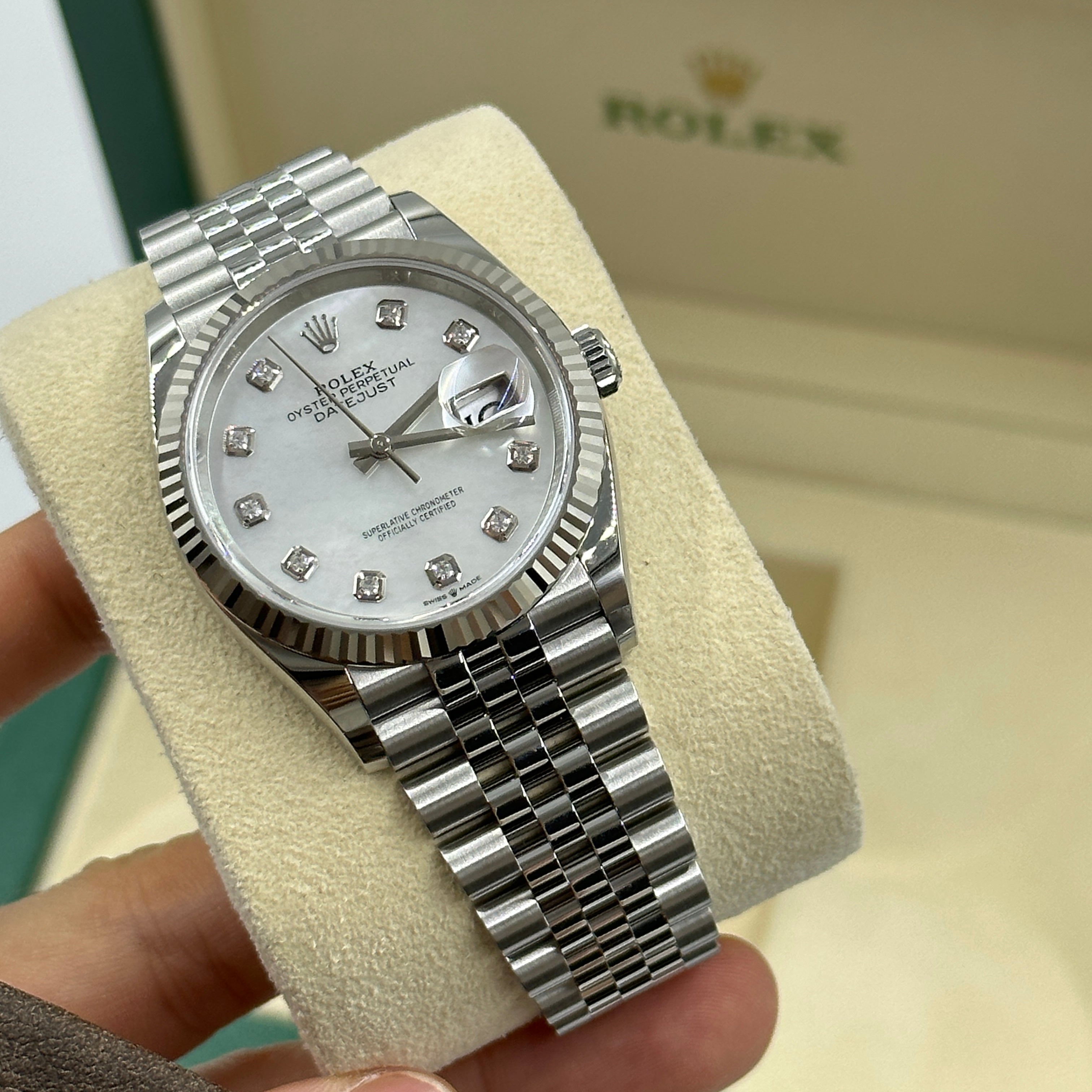 Rolex Datejust 36 126234NG White Jubilee 2025