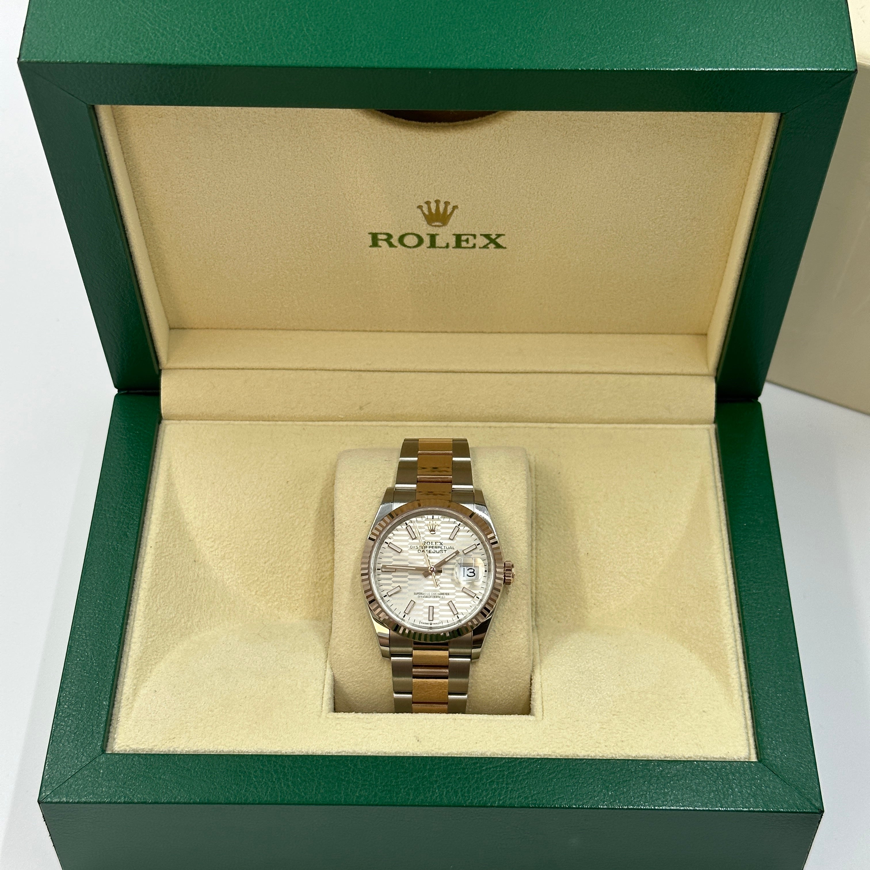 Rolex Datejust 36 126231 Silver Index  Fluted Oyster 2024