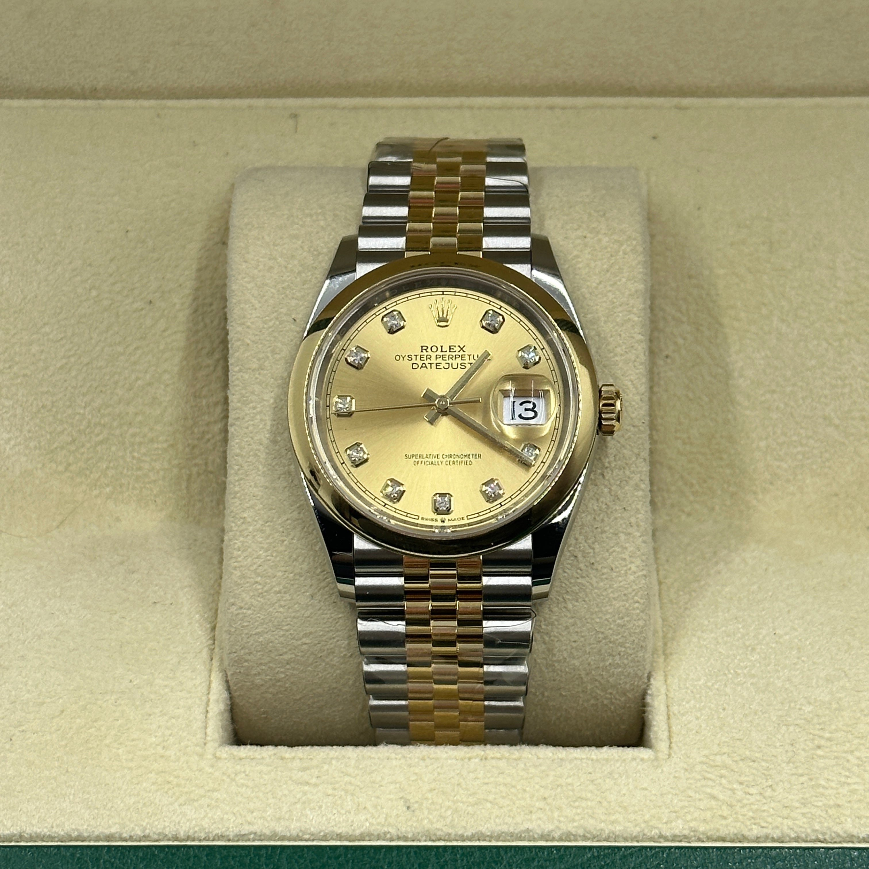 Rolex Datejust 36 126203G Champagne Jubilee 2026