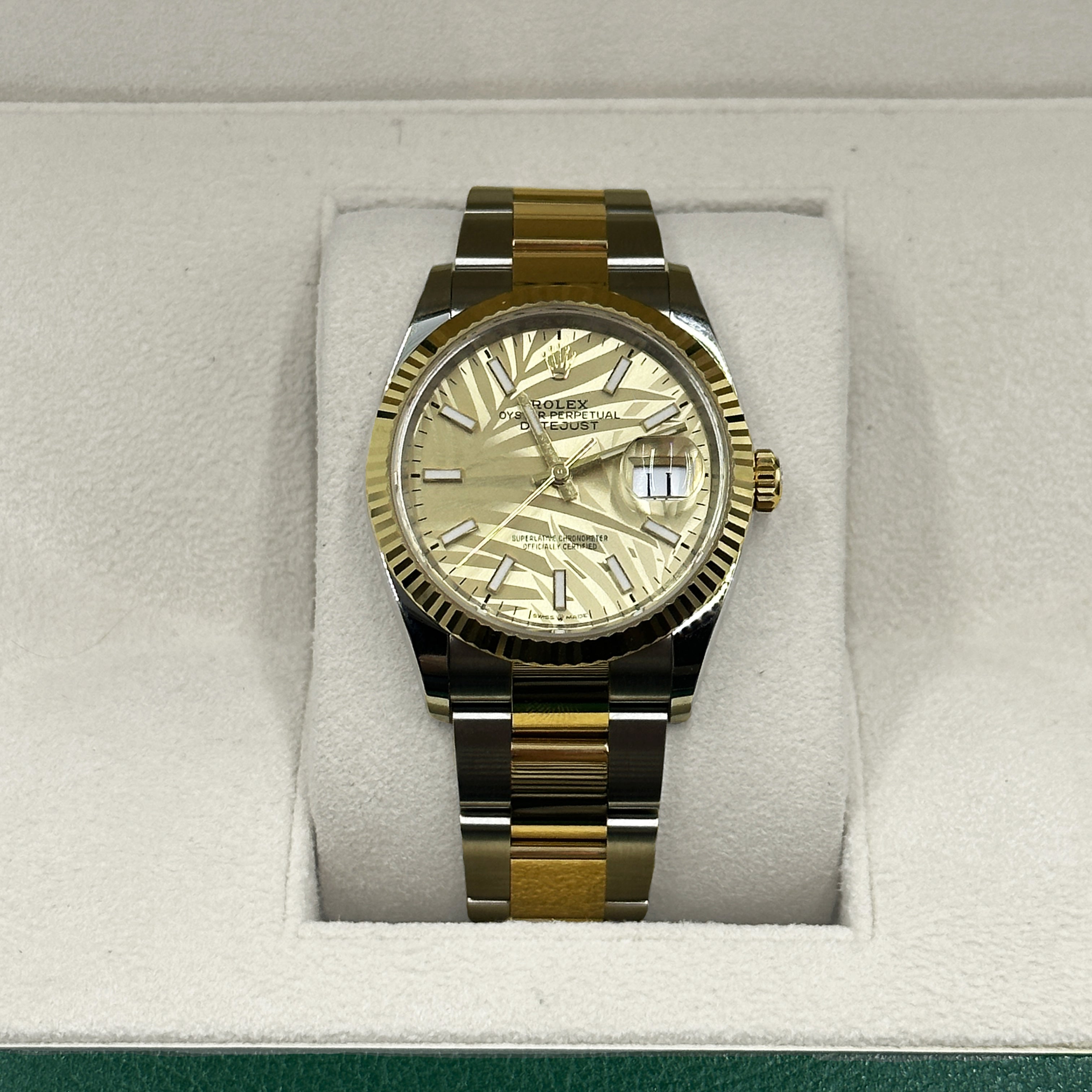 Rolex Datejust 36 126233 Champ Palm Oyster 2024
