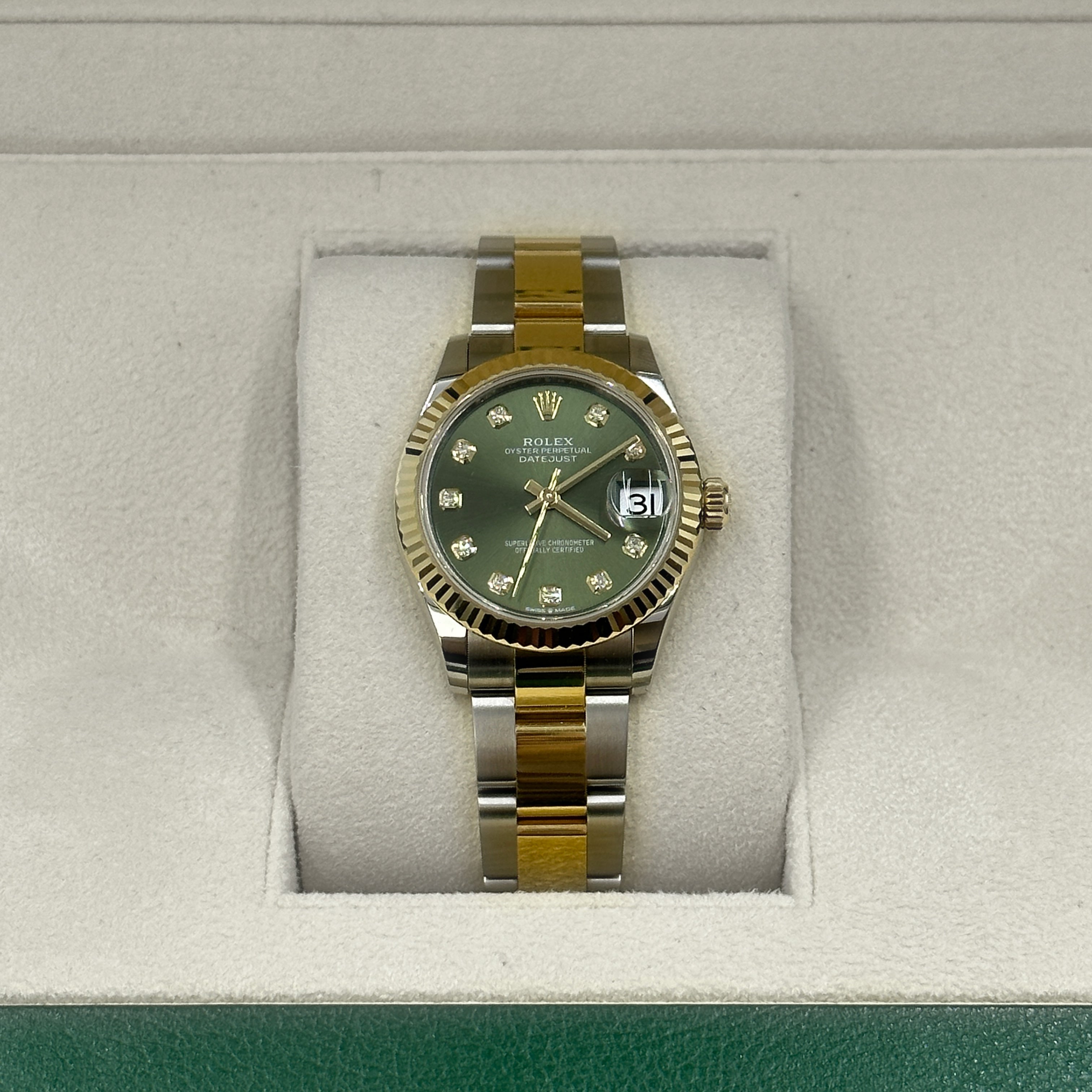 Rolex Datejust 31 278273G Green Oyster 2025
