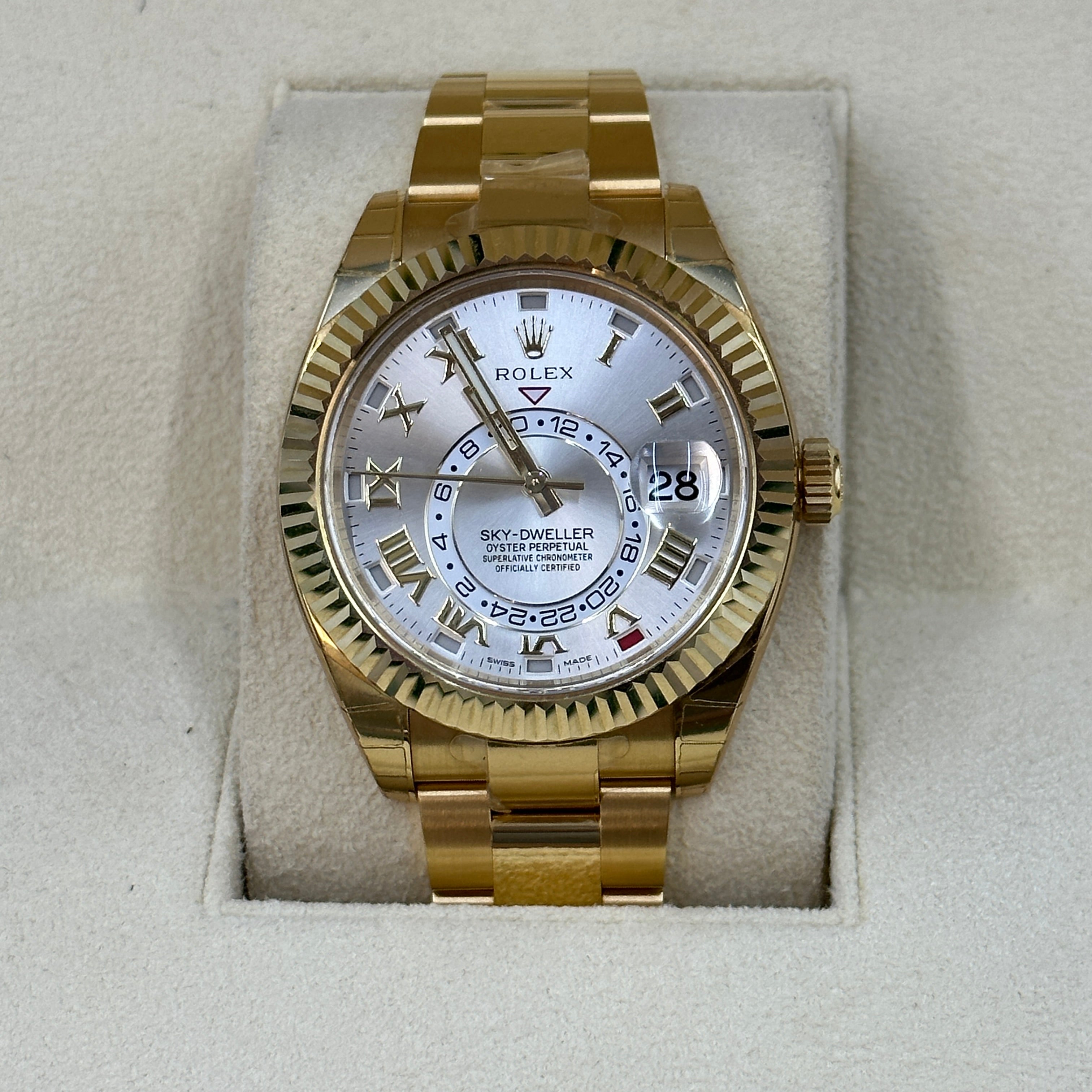 Rolex Sky-Dweller 326938 SILVER ROMAN