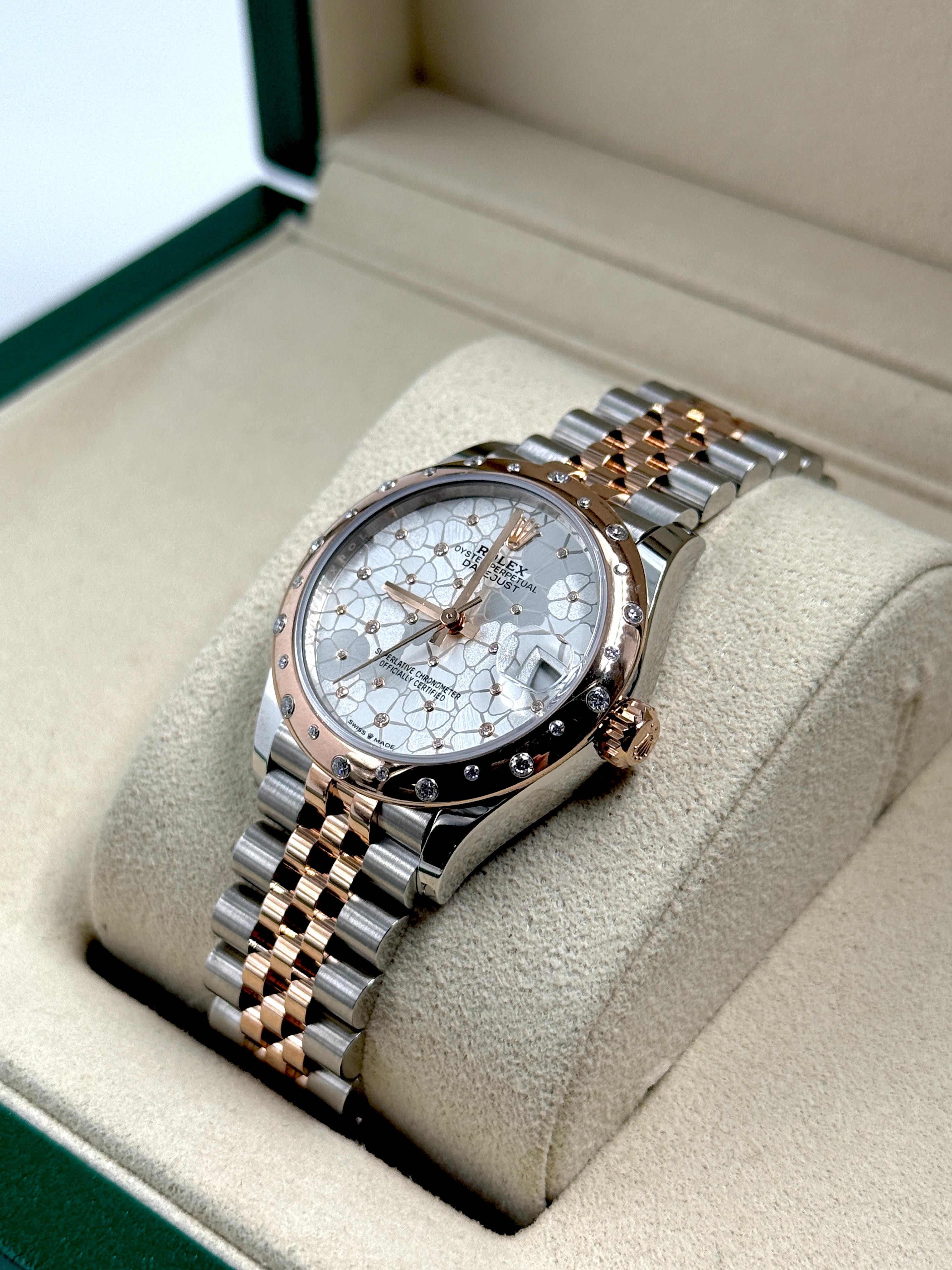 Rolex Datejust 31 278341RBR Silver Flower Jubilee