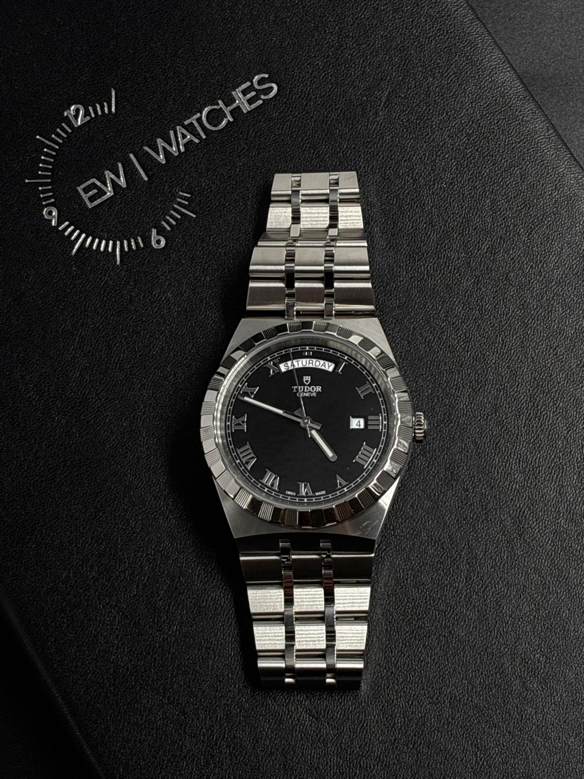Tudor Royal M28600-0003 Black Roman