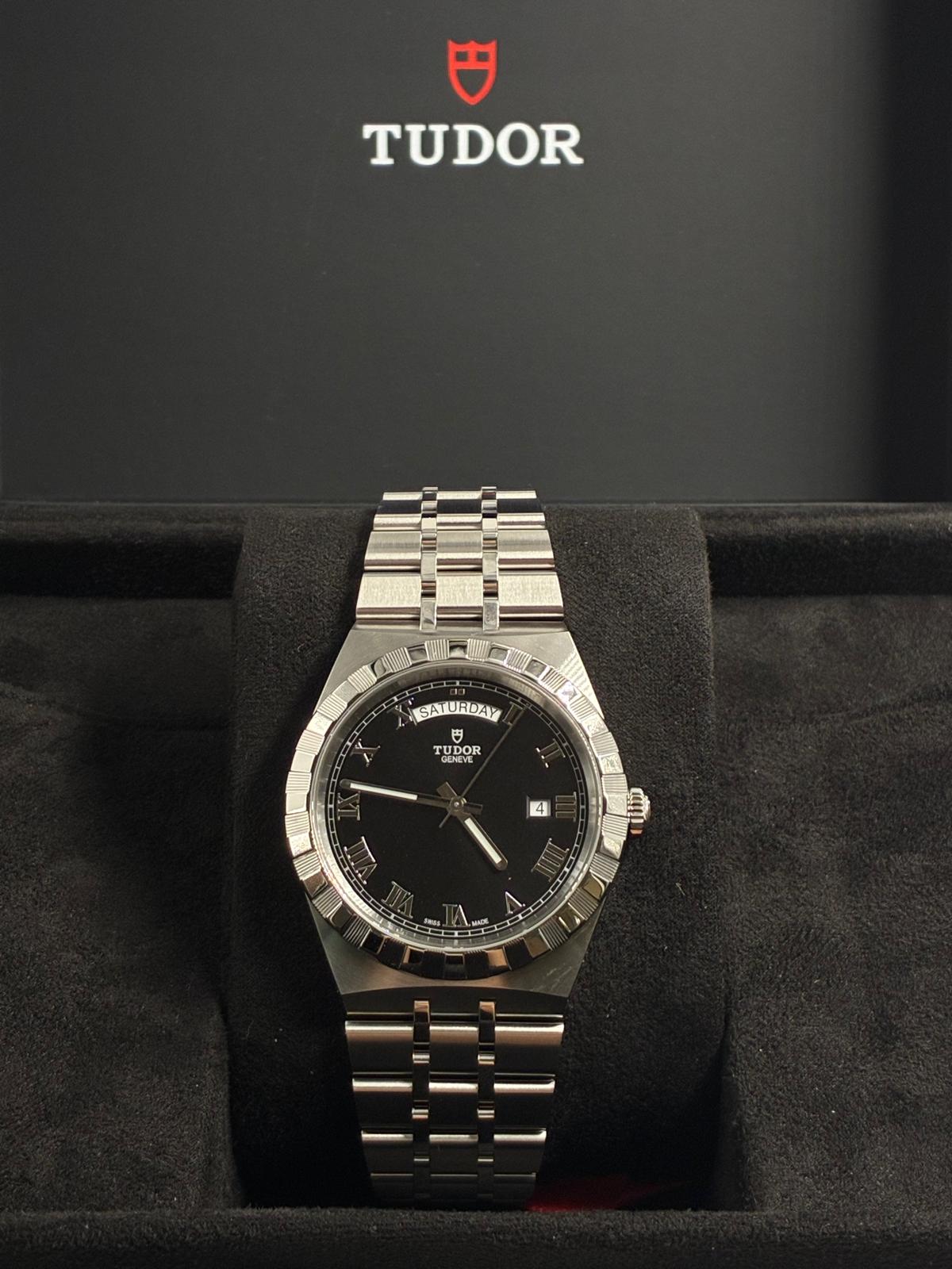 Tudor Royal M28600-0003 Black Roman