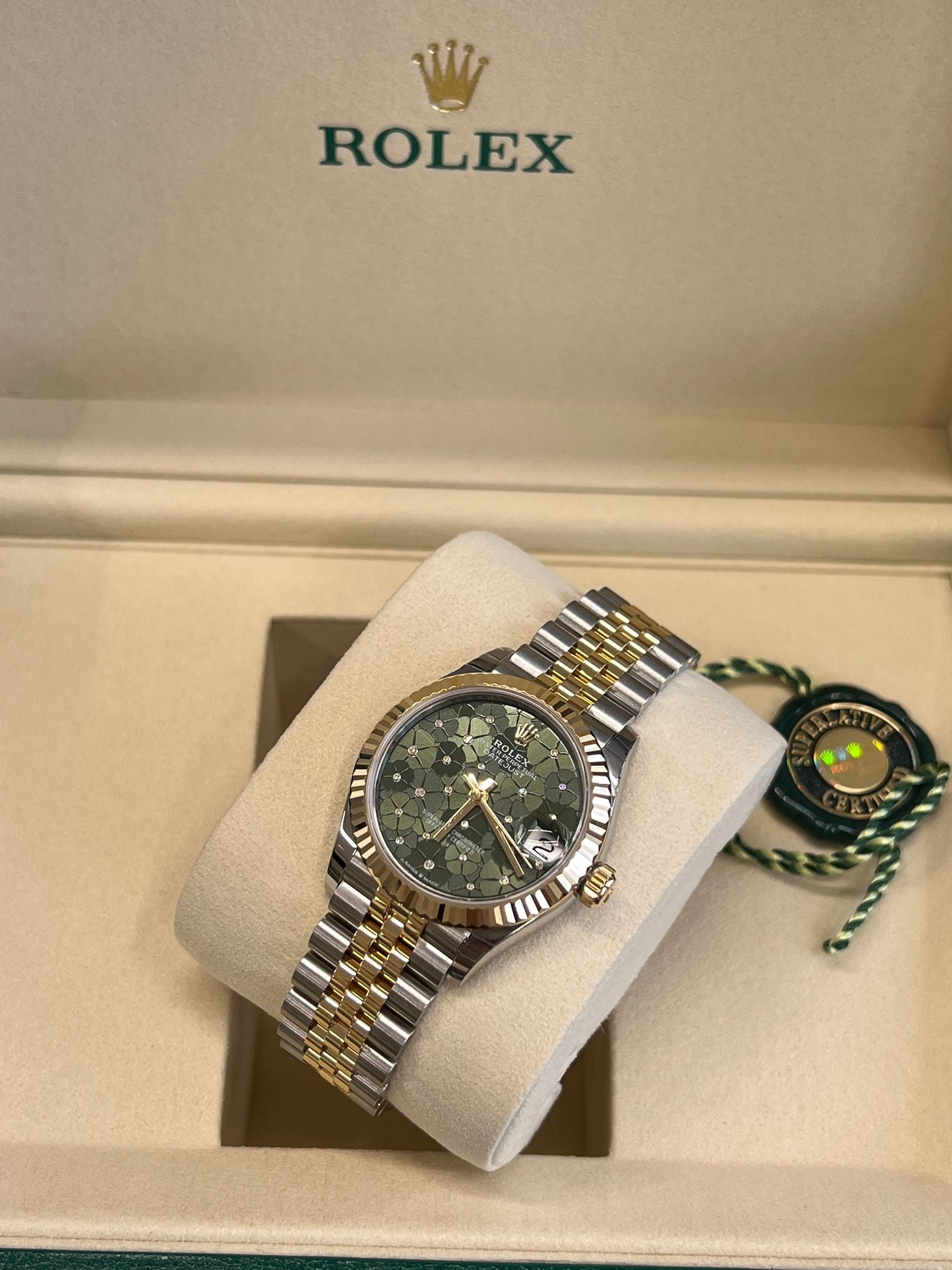 Rolex Datejust 31 278273 Green Floral Jubilee 2025