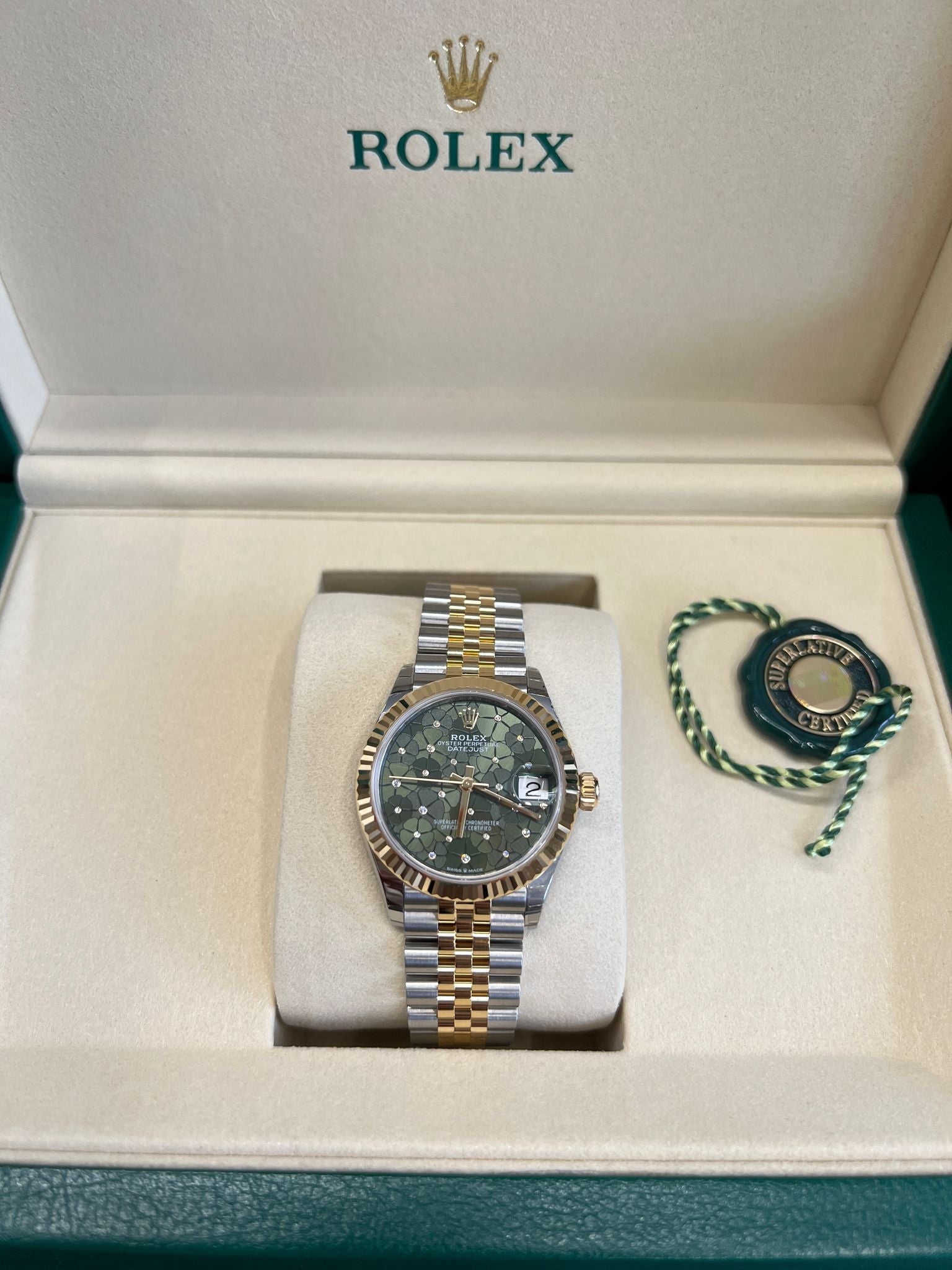Rolex Datejust 31 278273 Green Floral Jubilee 2025