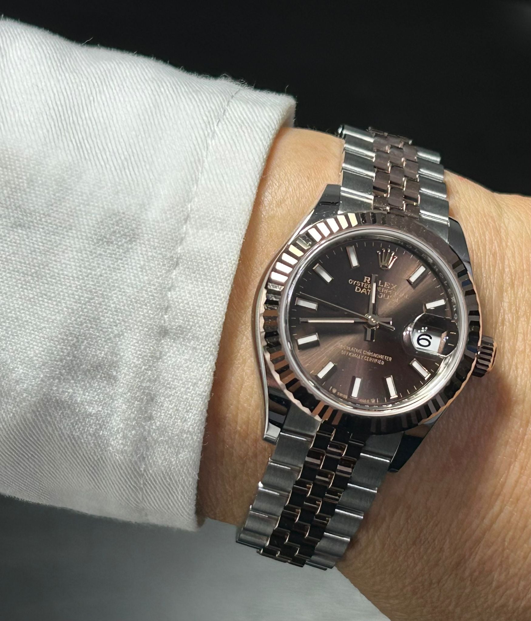Rolex Lady-Datejust 279171 Chocolate Index Jubilee 2025