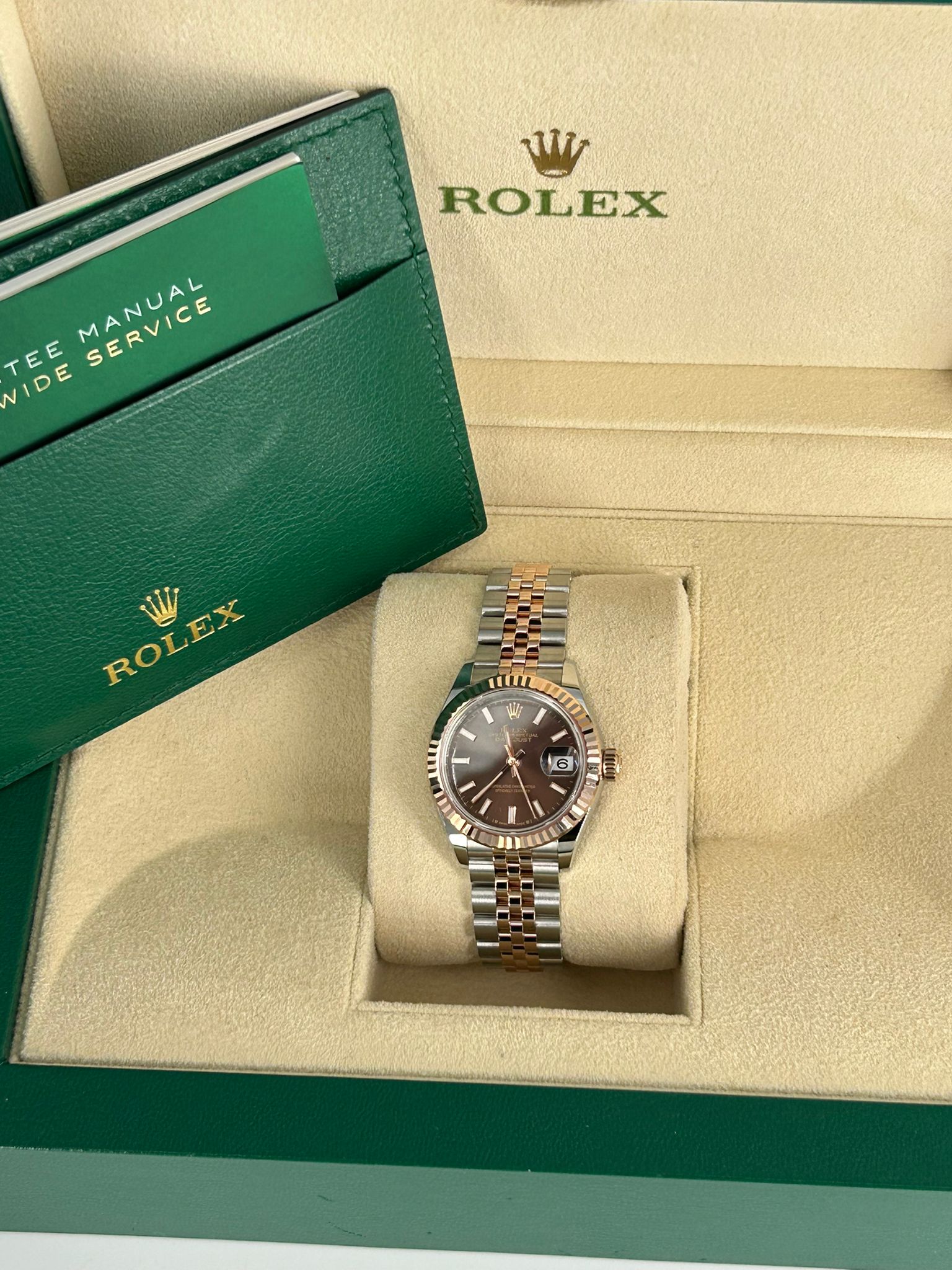 Rolex Lady-Datejust 279171 Chocolate Index Jubilee 2025