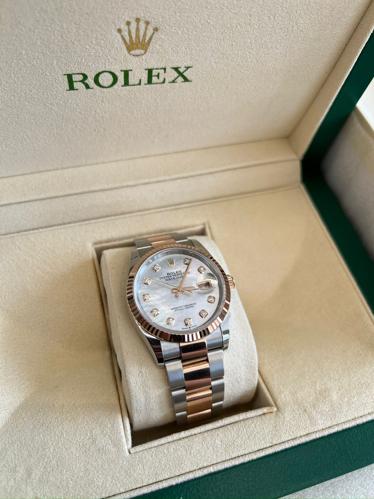 Rolex Datejust 36 126231NG White Oyster 2026