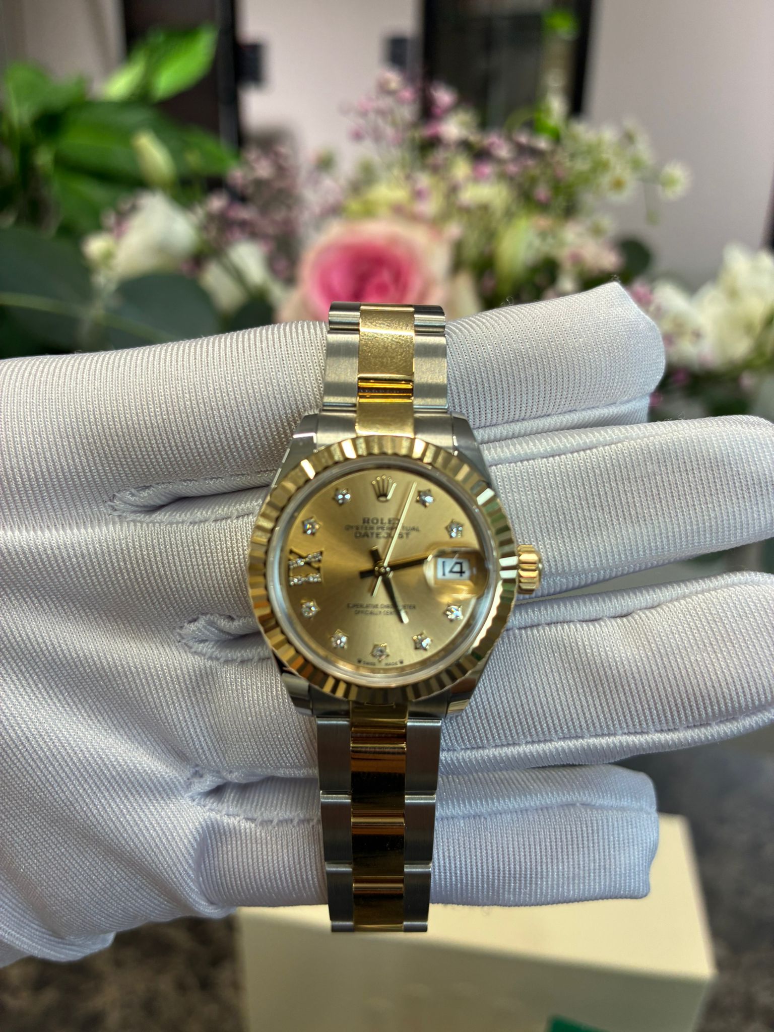 Rolex Lady-Datejust 279173G Champ Star Oyster 2025