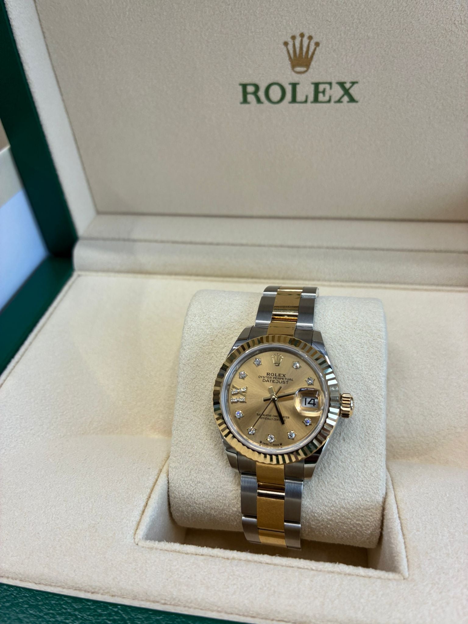 Rolex Lady-Datejust 279173G Champ Star Oyster 2025