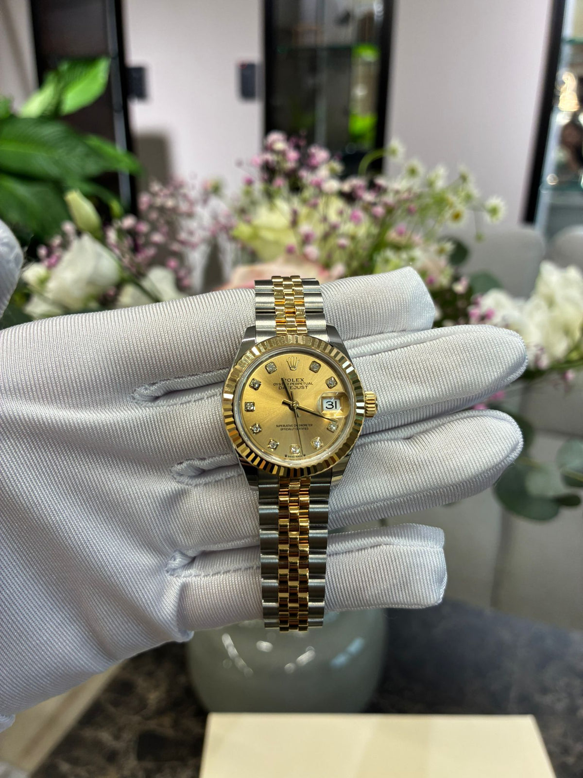 Rolex Lady-Datejust 28 279173G Champagne Jubilee 2026