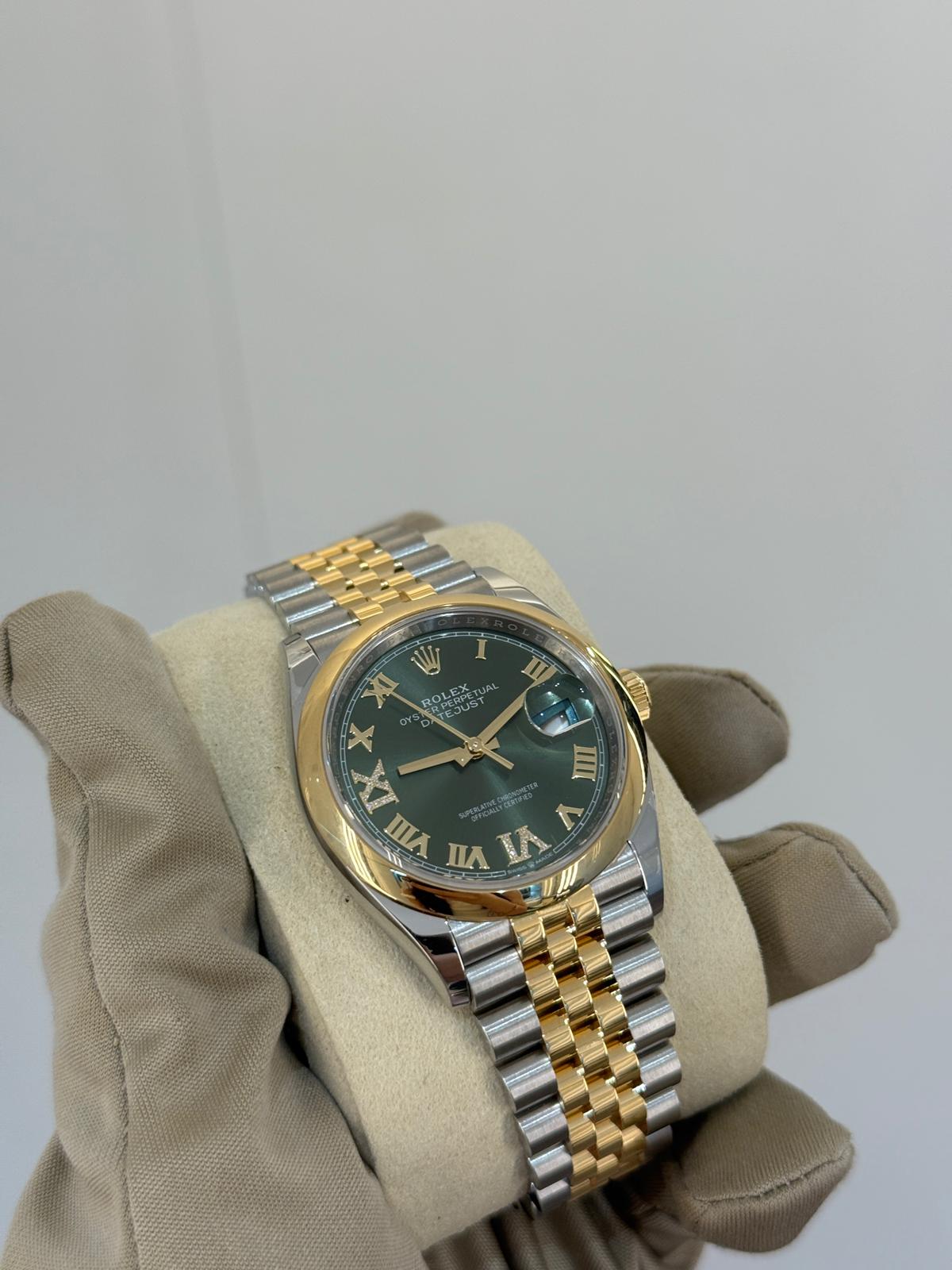 Rolex Datejust 36 126203 Green VIIX Jubilee 2025