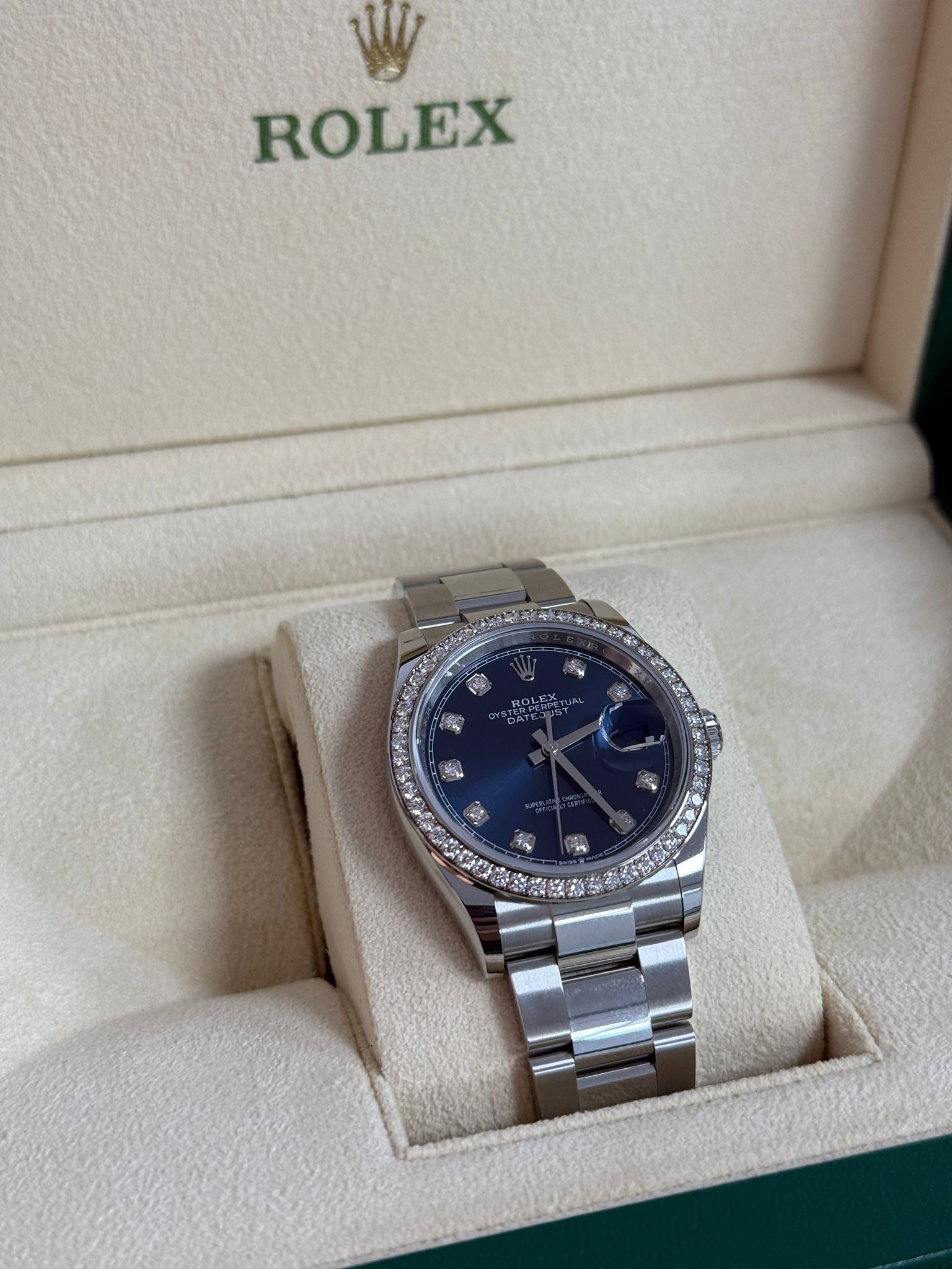 Rolex Datejust 36 126284RBR G Blue Oyster 2025