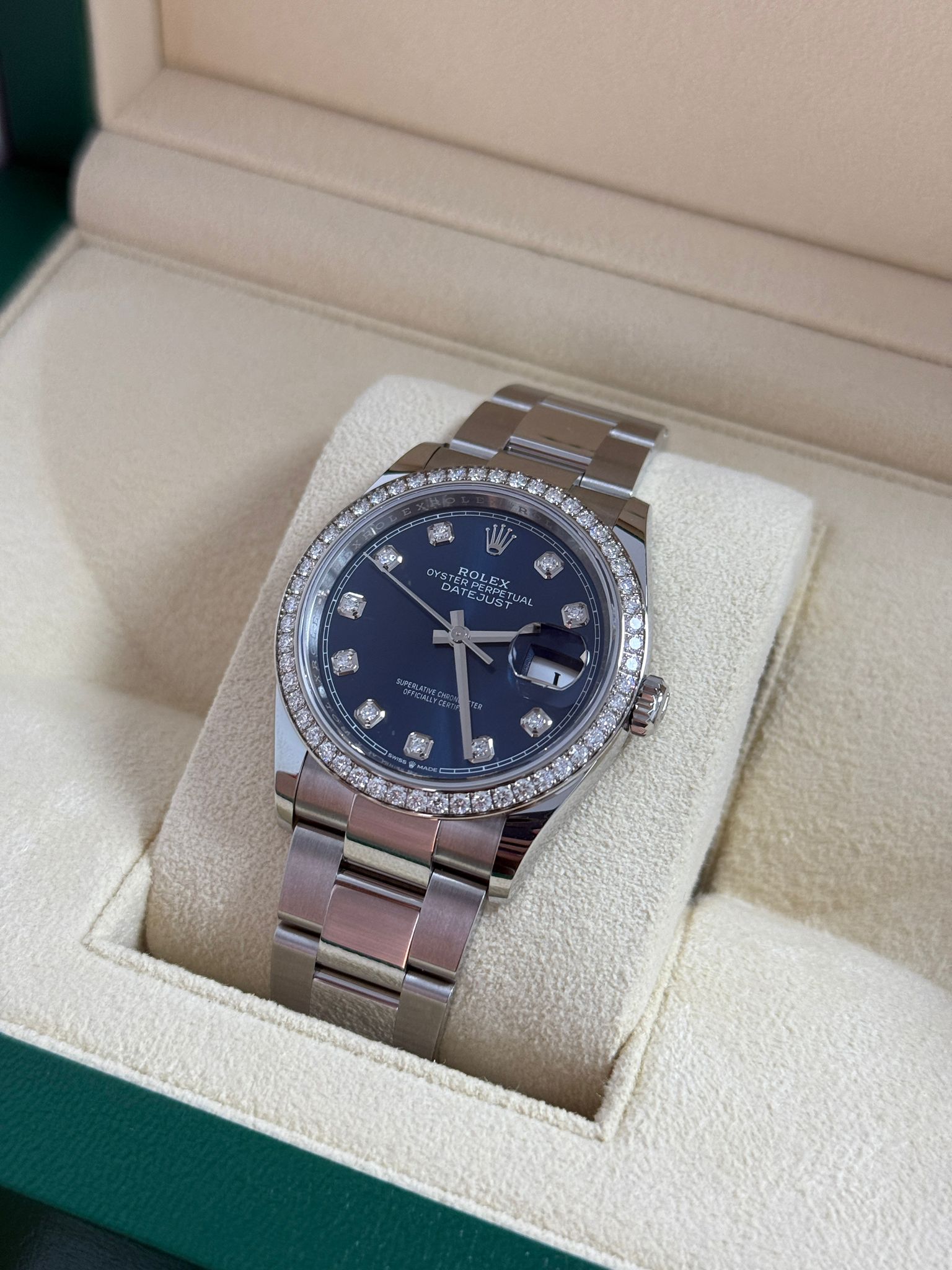 Rolex Datejust 36 126284RBR G Blue Oyster 2025