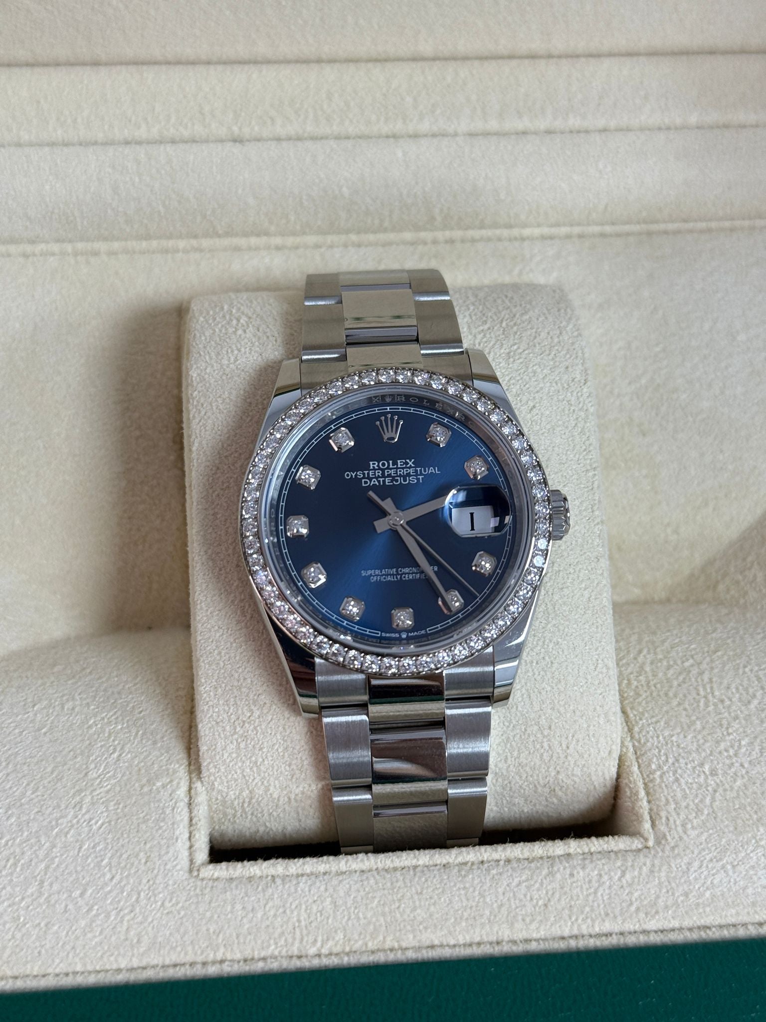 Rolex Datejust 36 126284RBR G Blue Oyster 2025