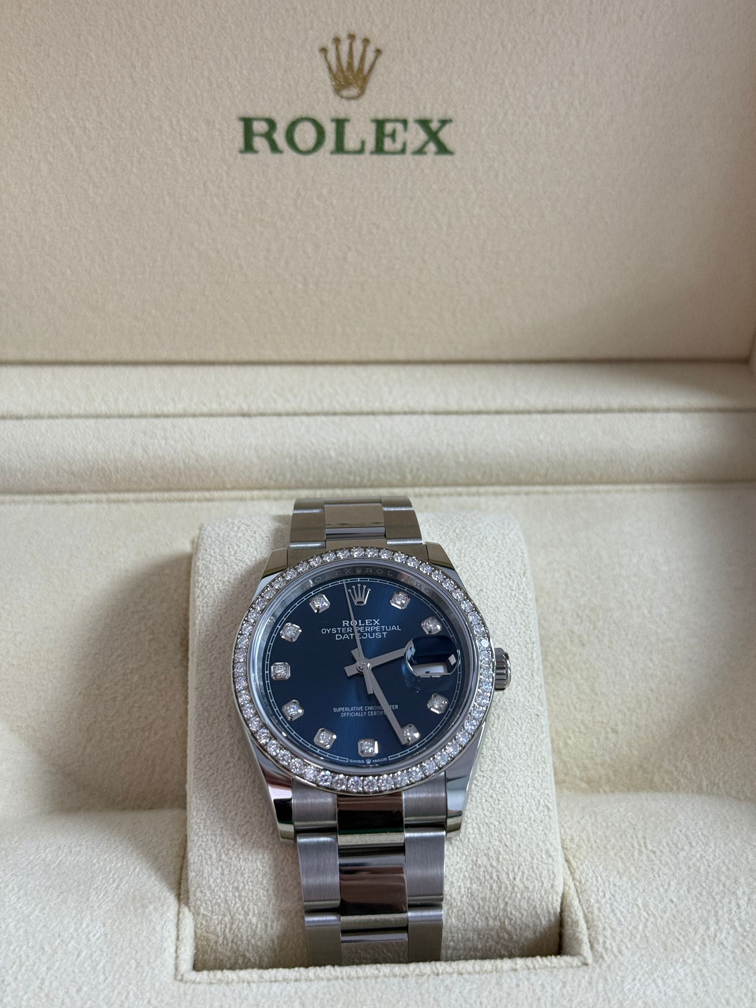 Rolex Datejust 36 126284RBR G Blue Oyster 2025