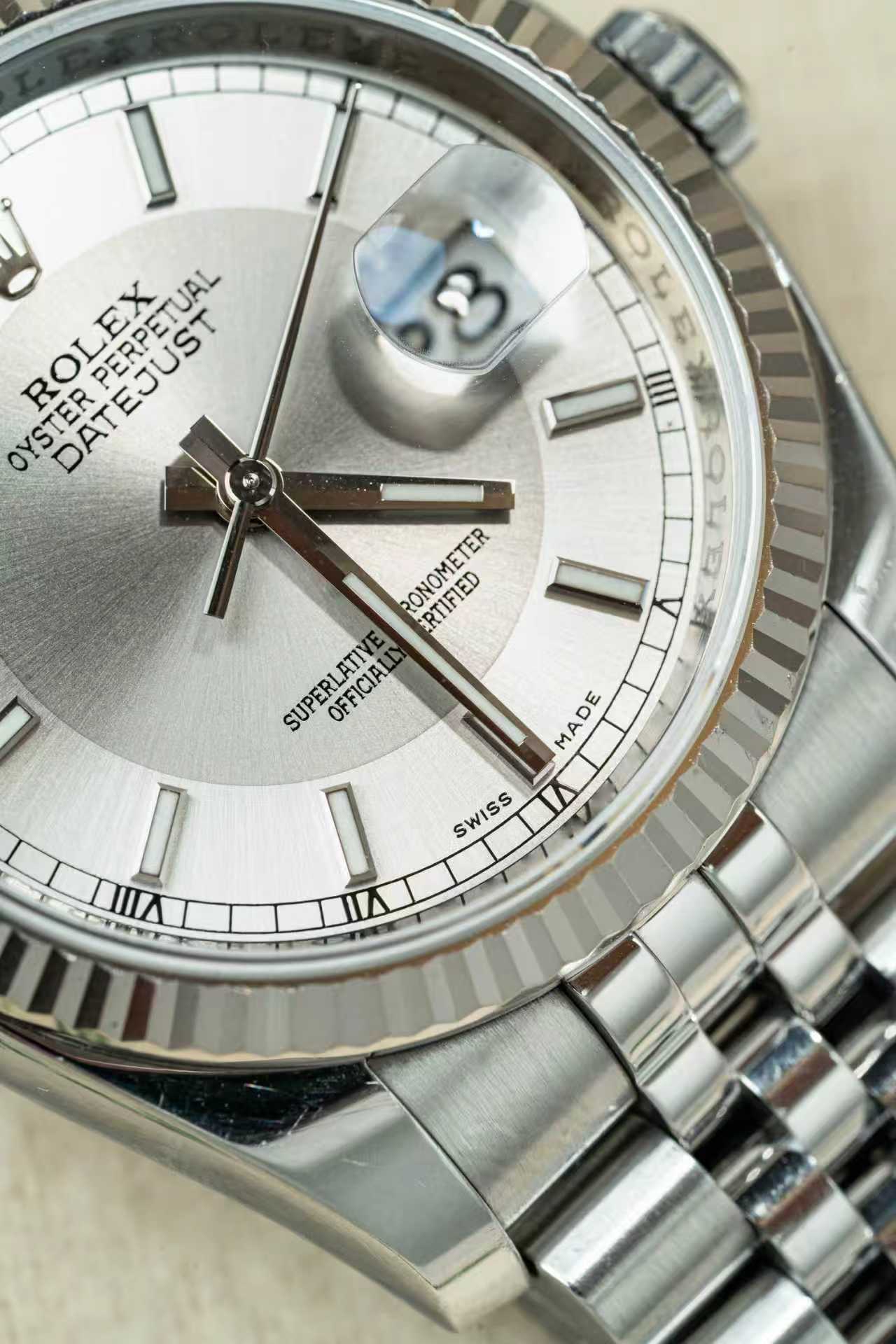 ROLEX 116234 silver jubilee 22links