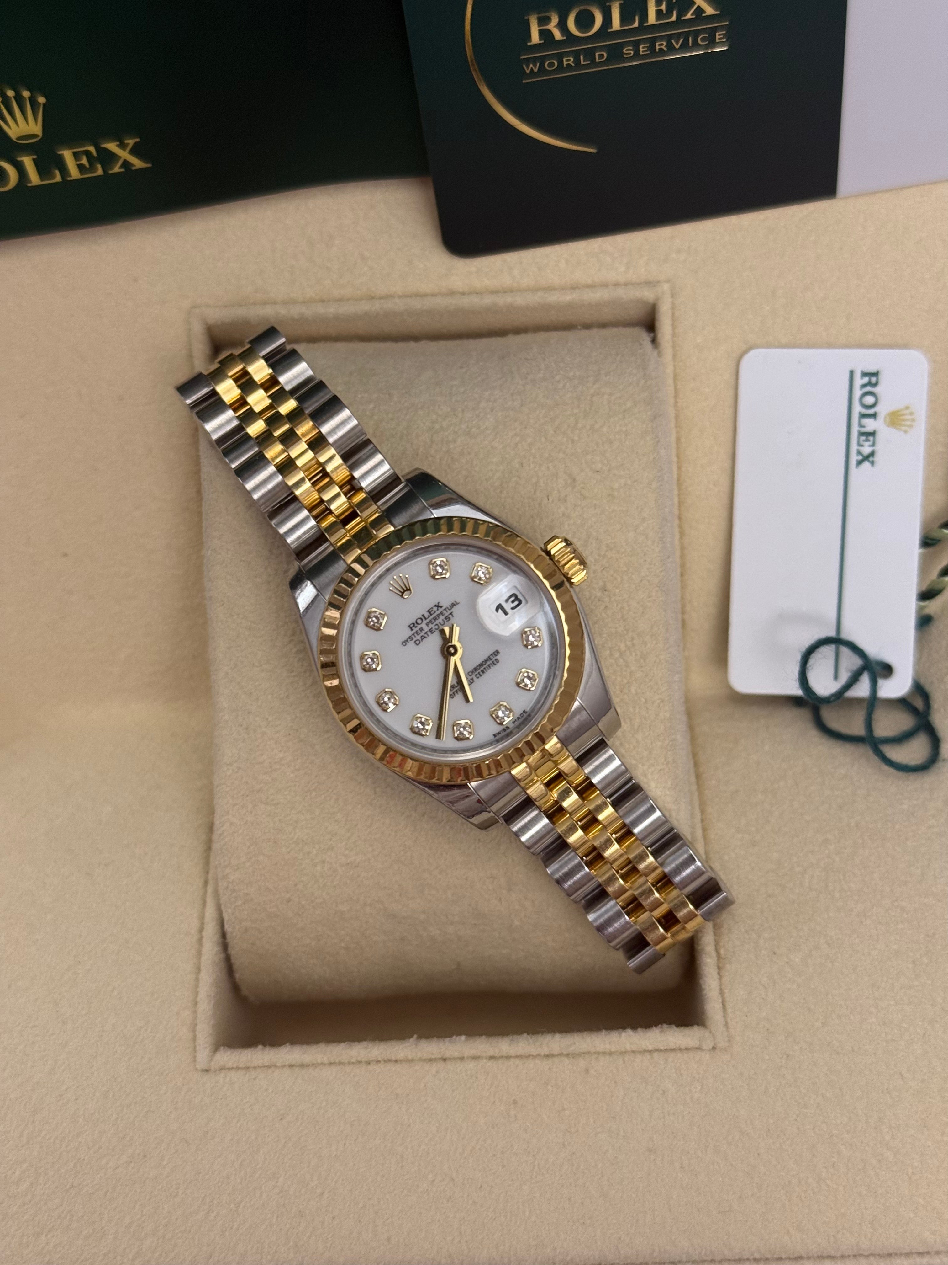 ROLEX 179173 white diamond jubilee 20links naked