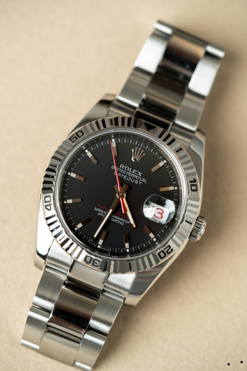 Rolex Datejust Turn-O-Graph 116264 Black Naked