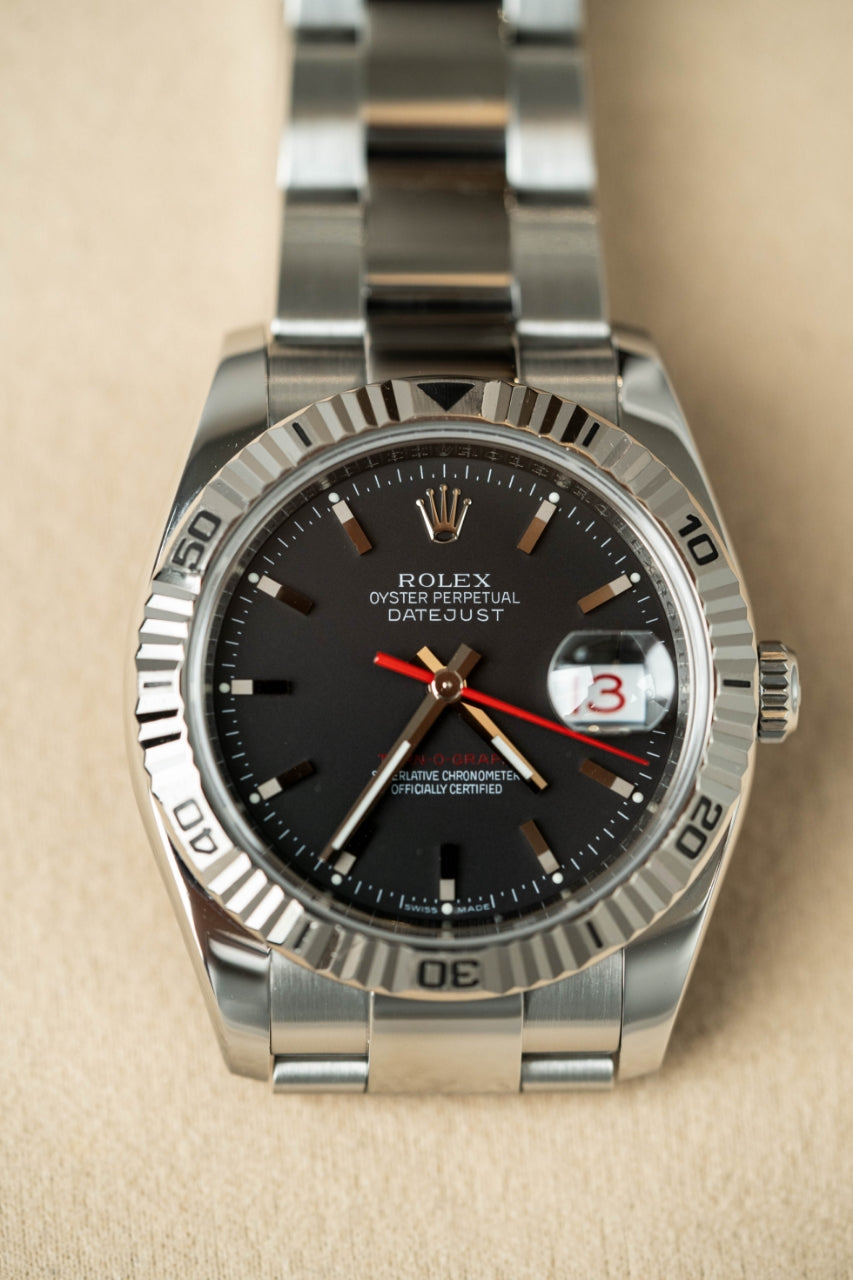 Rolex Datejust Turn-O-Graph 116264 Black Naked