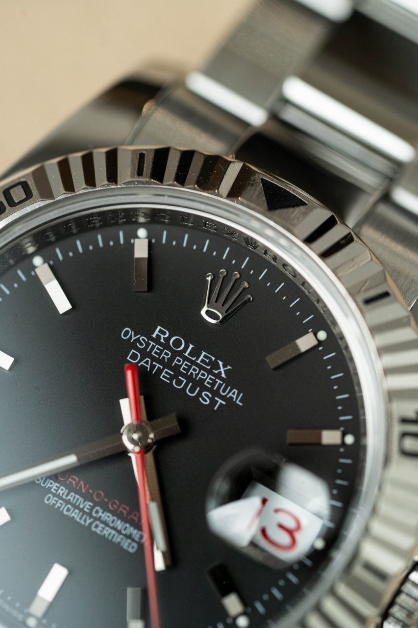 Rolex Datejust Turn-O-Graph 116264 Black Naked