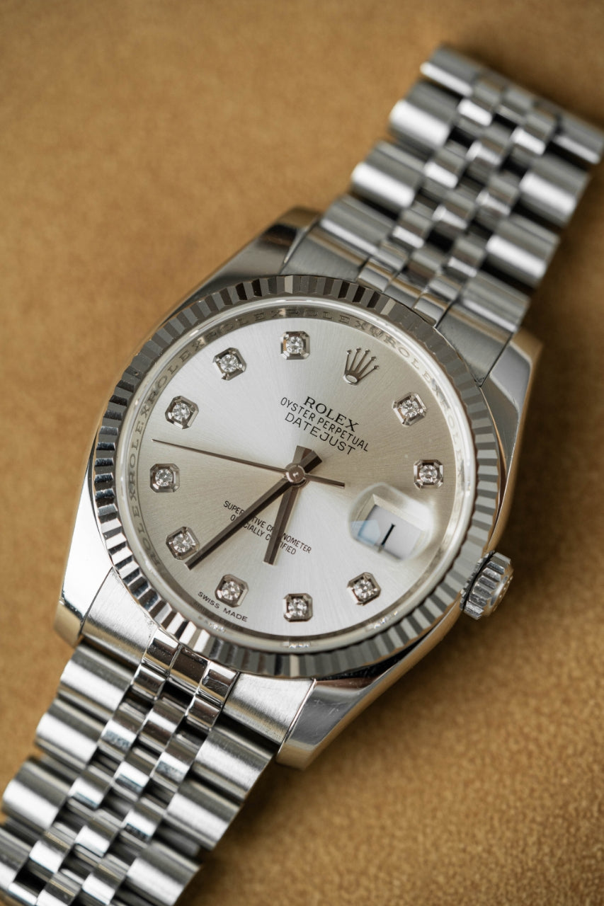 Rolex Datejust 36 116234 Silver Naked