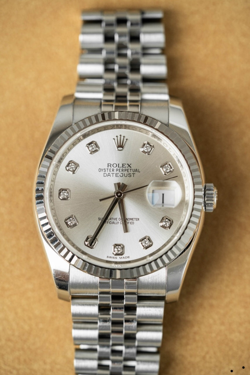 Rolex Datejust 36 116234 Silver Naked