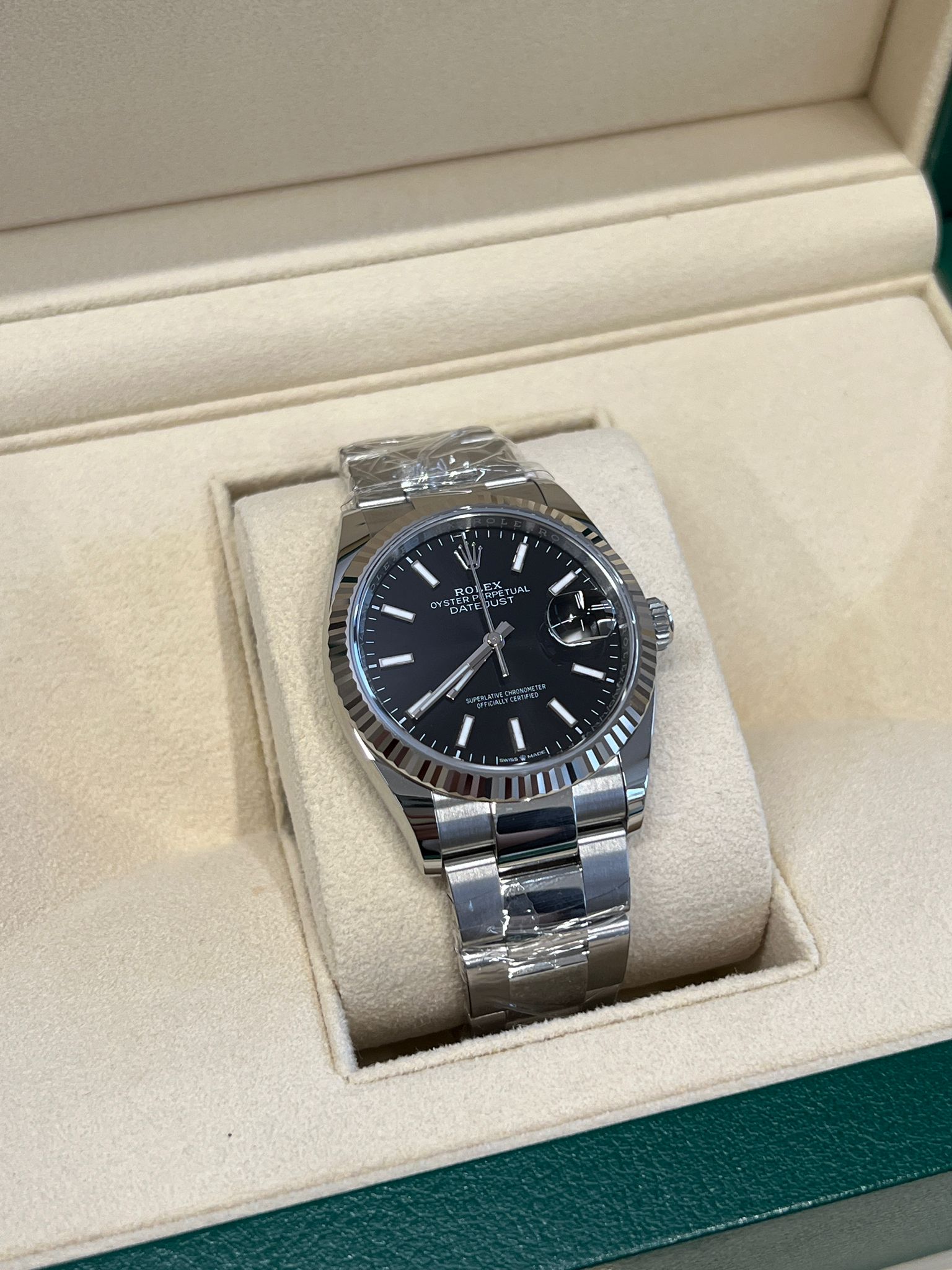 Rolex Datejust 36 126234 Black Index Dial Oyster