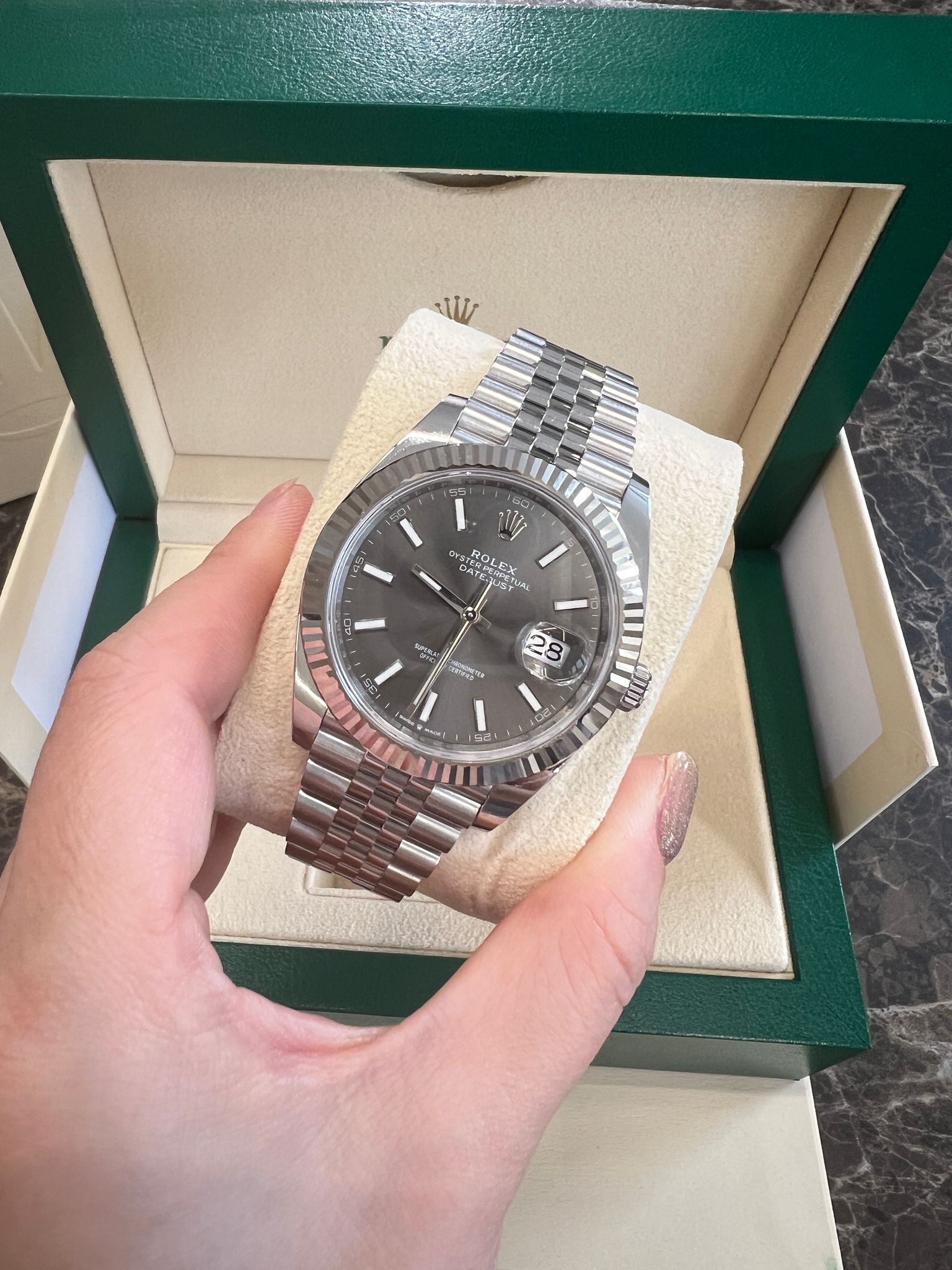 Rolex Datejust 41 126334 Grey Index Jubilee 2025