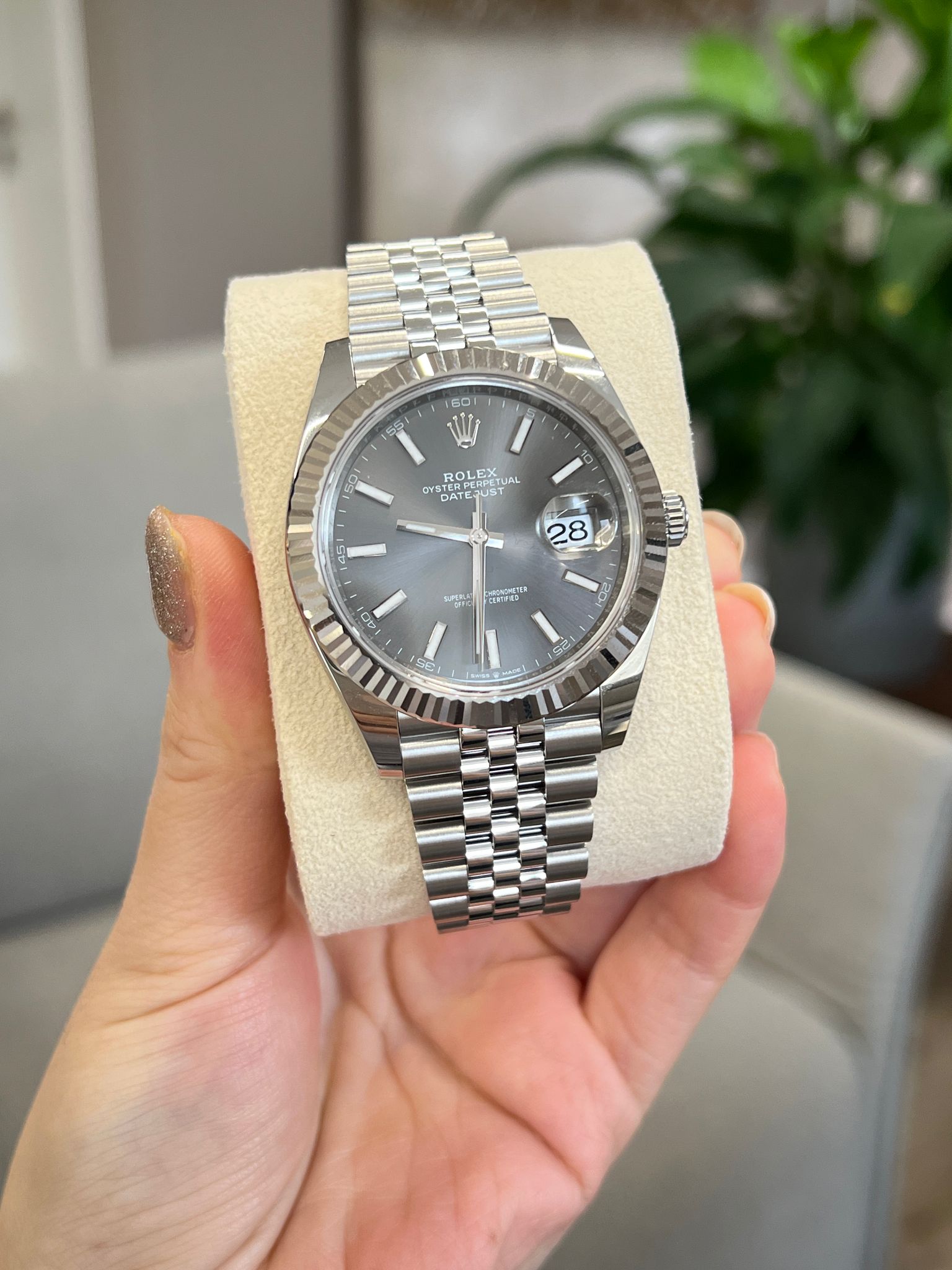 Rolex Datejust 41 126334 Grey Index Jubilee 2025