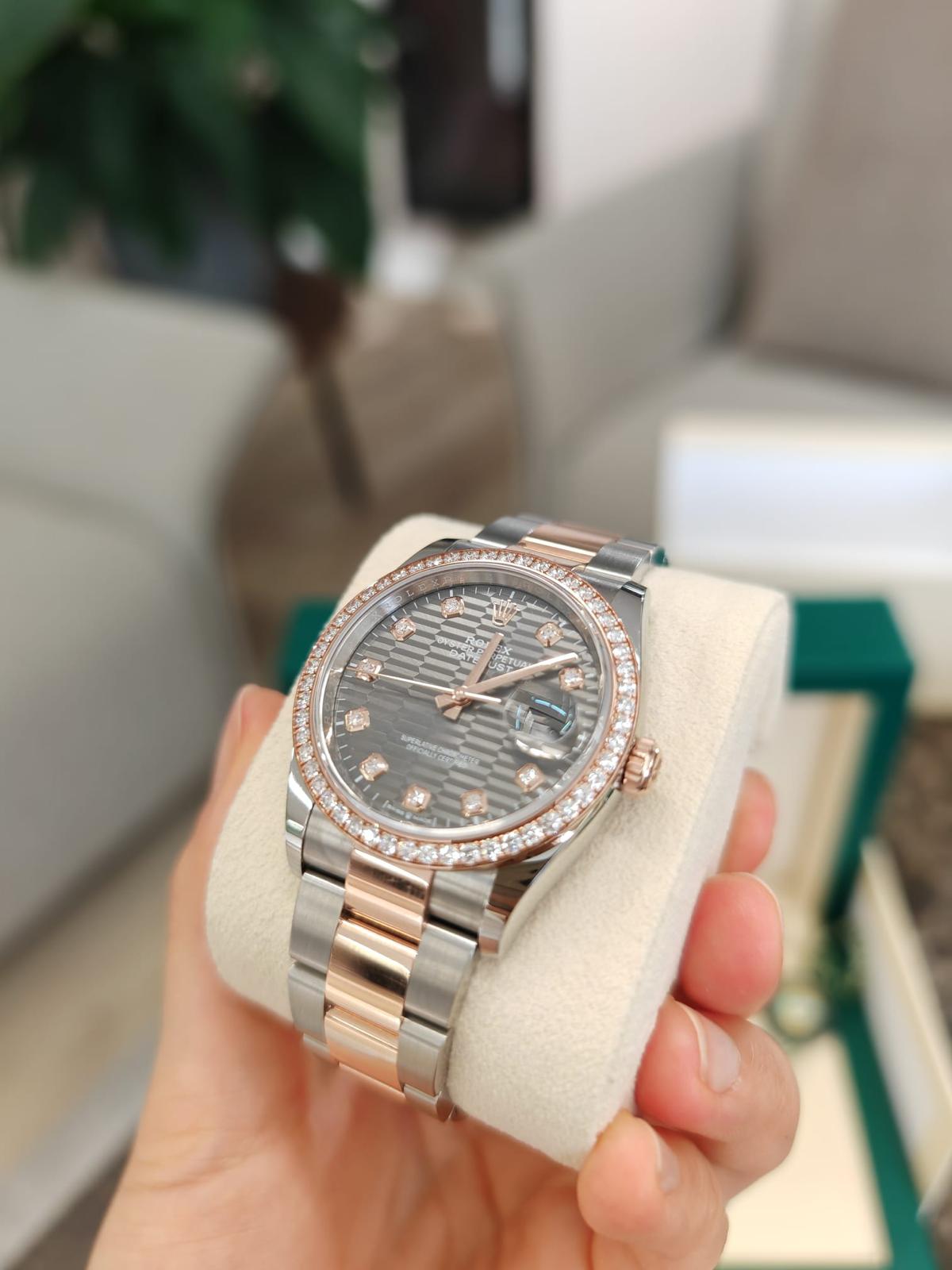 Rolex Datejust 36 126281RBR G Grey Fluted Oyster 2024