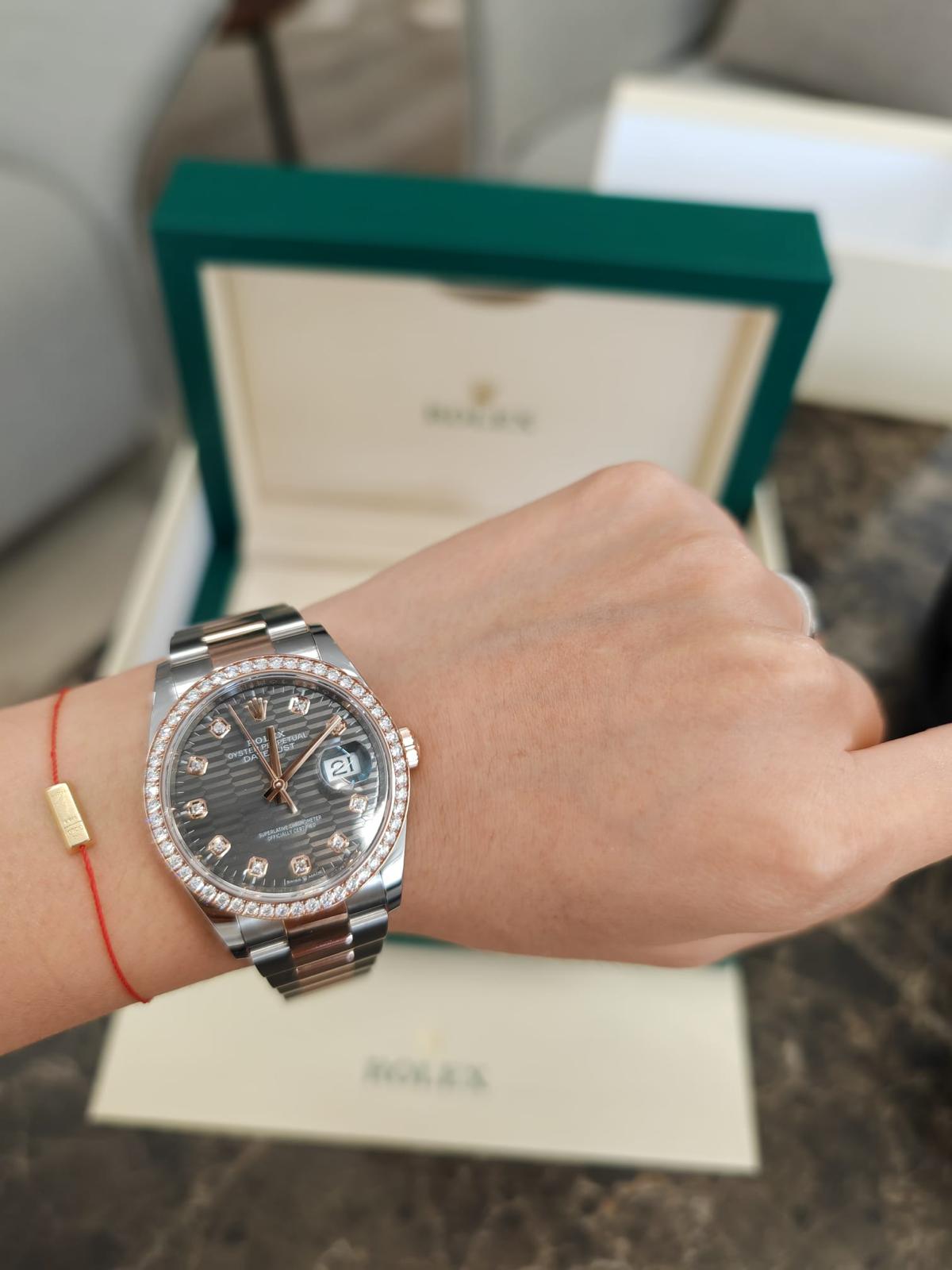 Rolex Datejust 36 126281RBR G Grey Fluted Oyster 2024