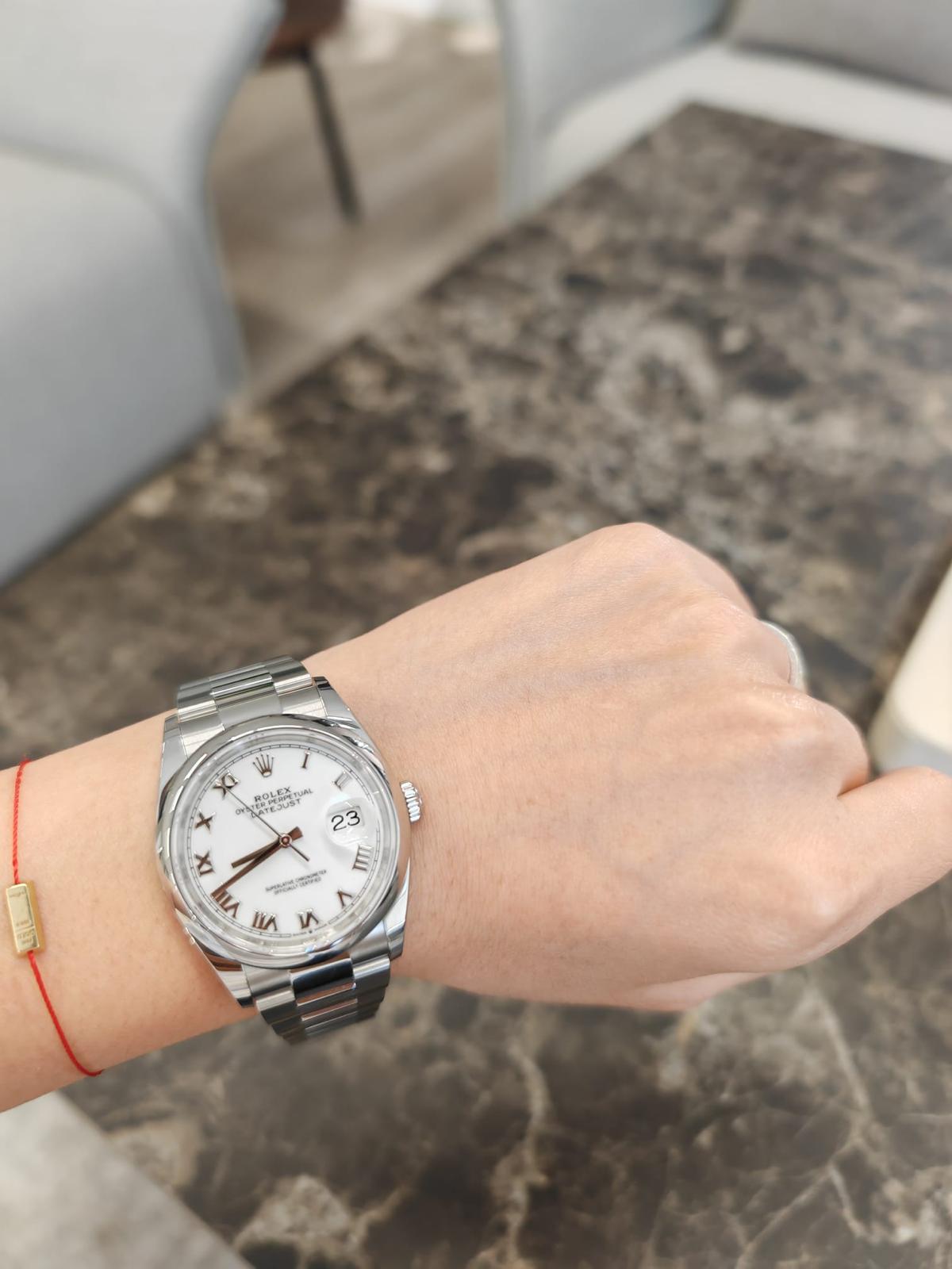 Rolex Datejust 36 126200 White Roman Oyster 2026