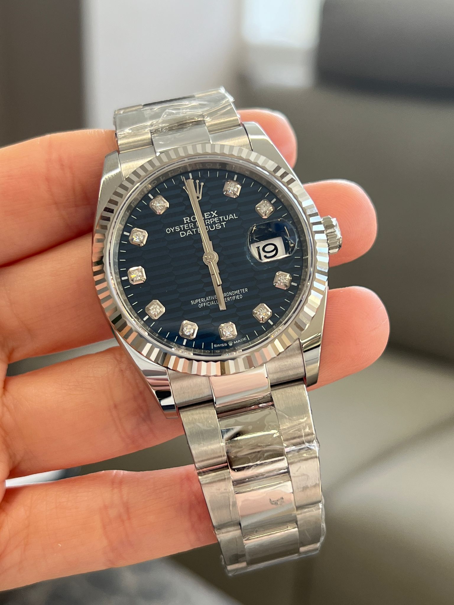 Rolex Datejust 36 126234G Blue Fluted Oyster 2024