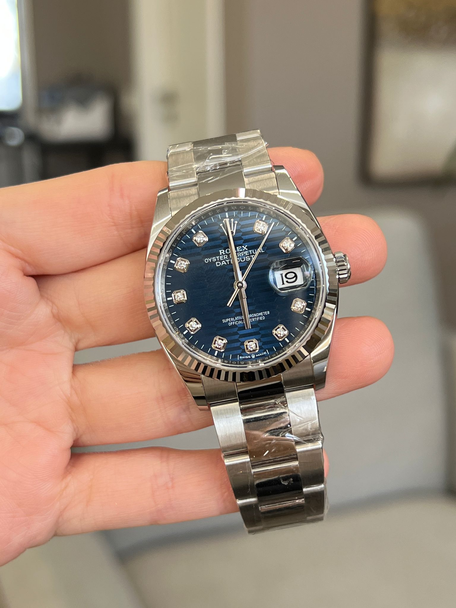 Rolex Datejust 36 126234G Blue Fluted Oyster 2024