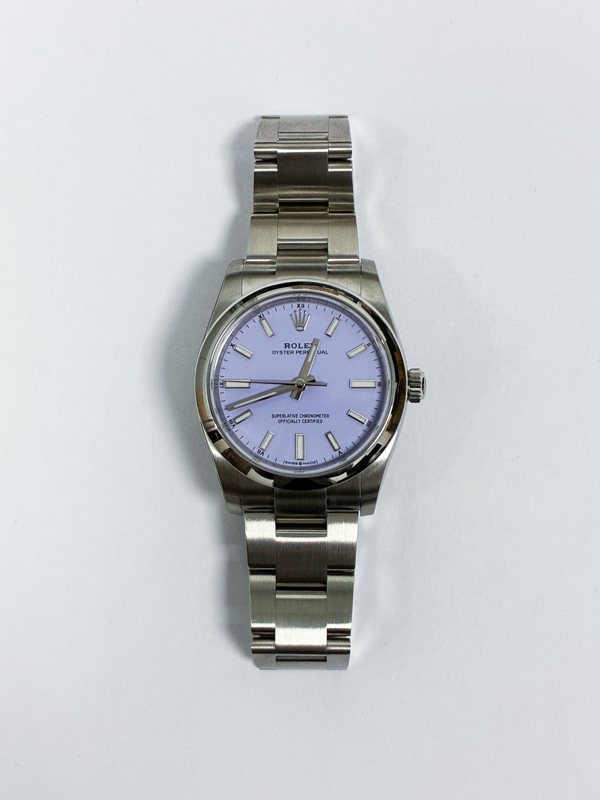 Rolex Oyster Perpetual 34 124200 Lavender 2024