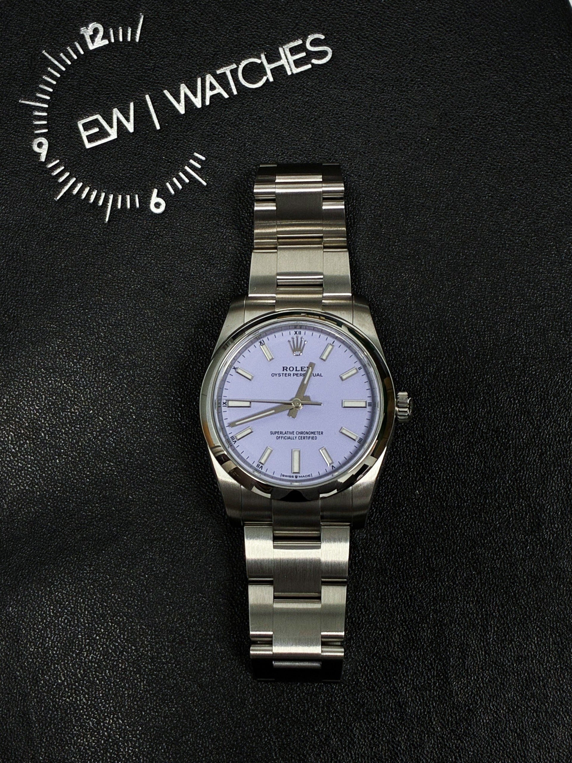 Rolex Oyster Perpetual 34 124200 Lavender 2024