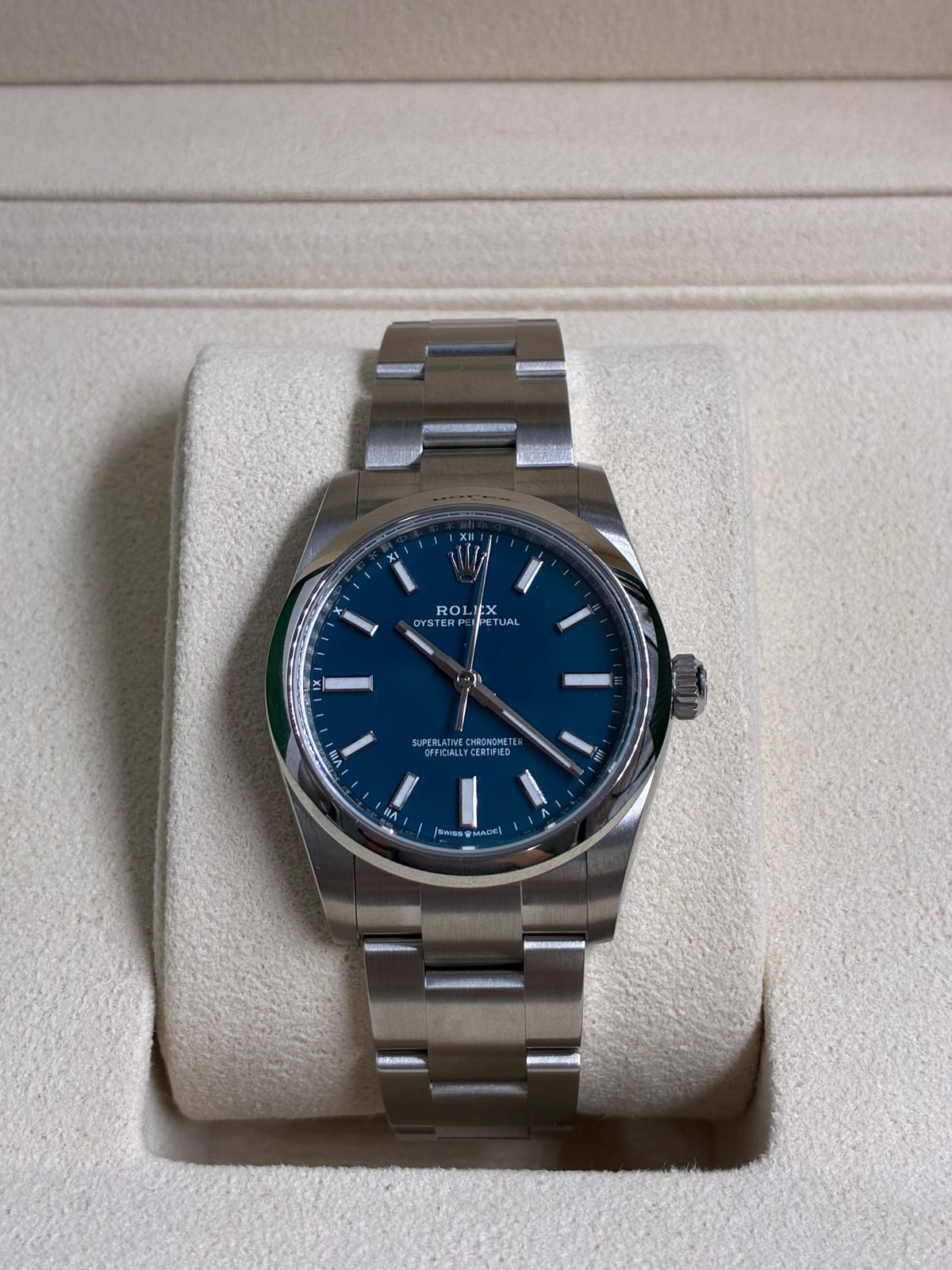Rolex Oyster Perpetual 34 124200 NEW Blue Index 2026