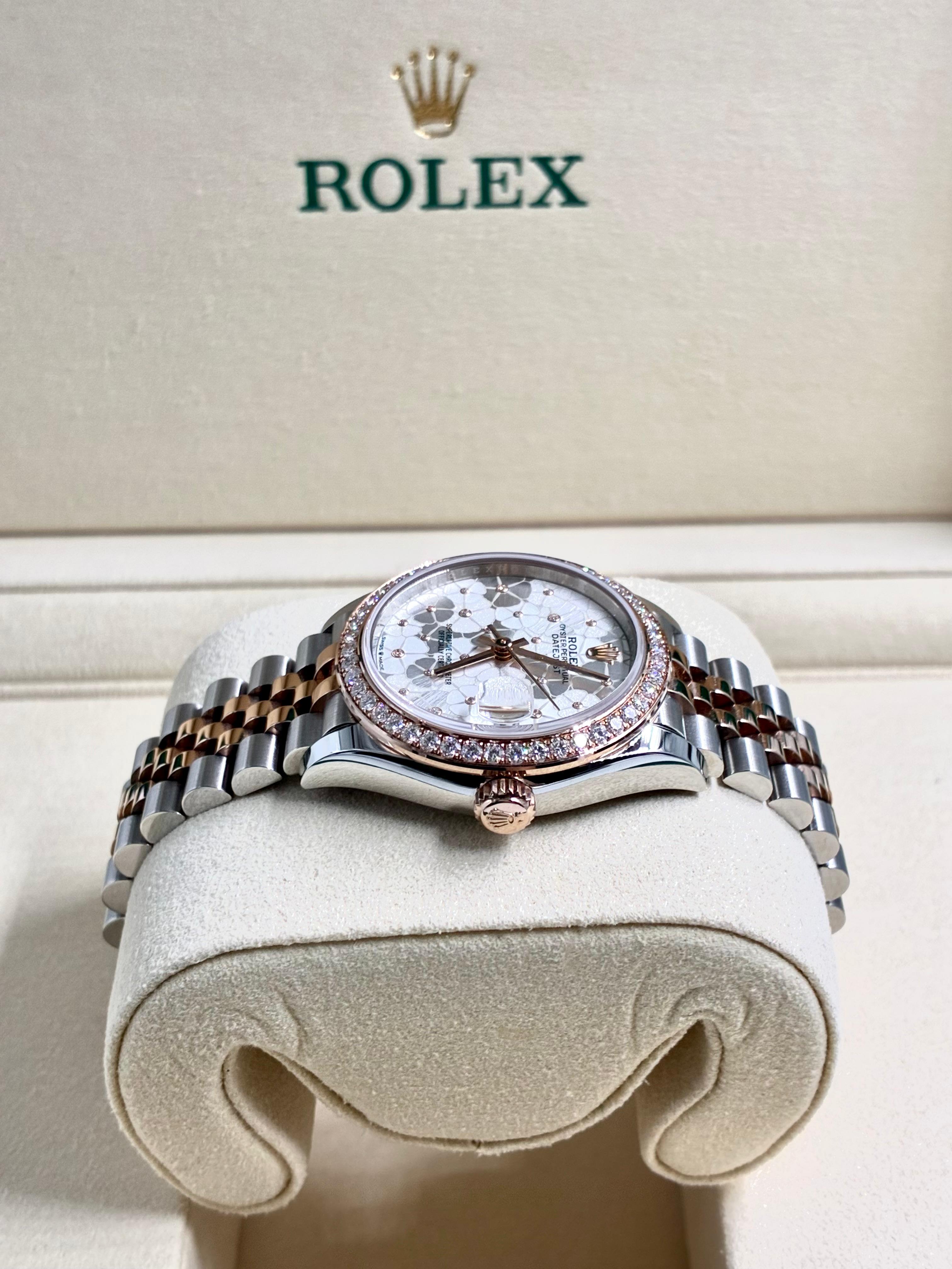 Rolex Datejust 31 278381RBR Silver Floral Flower Jubilee 2026